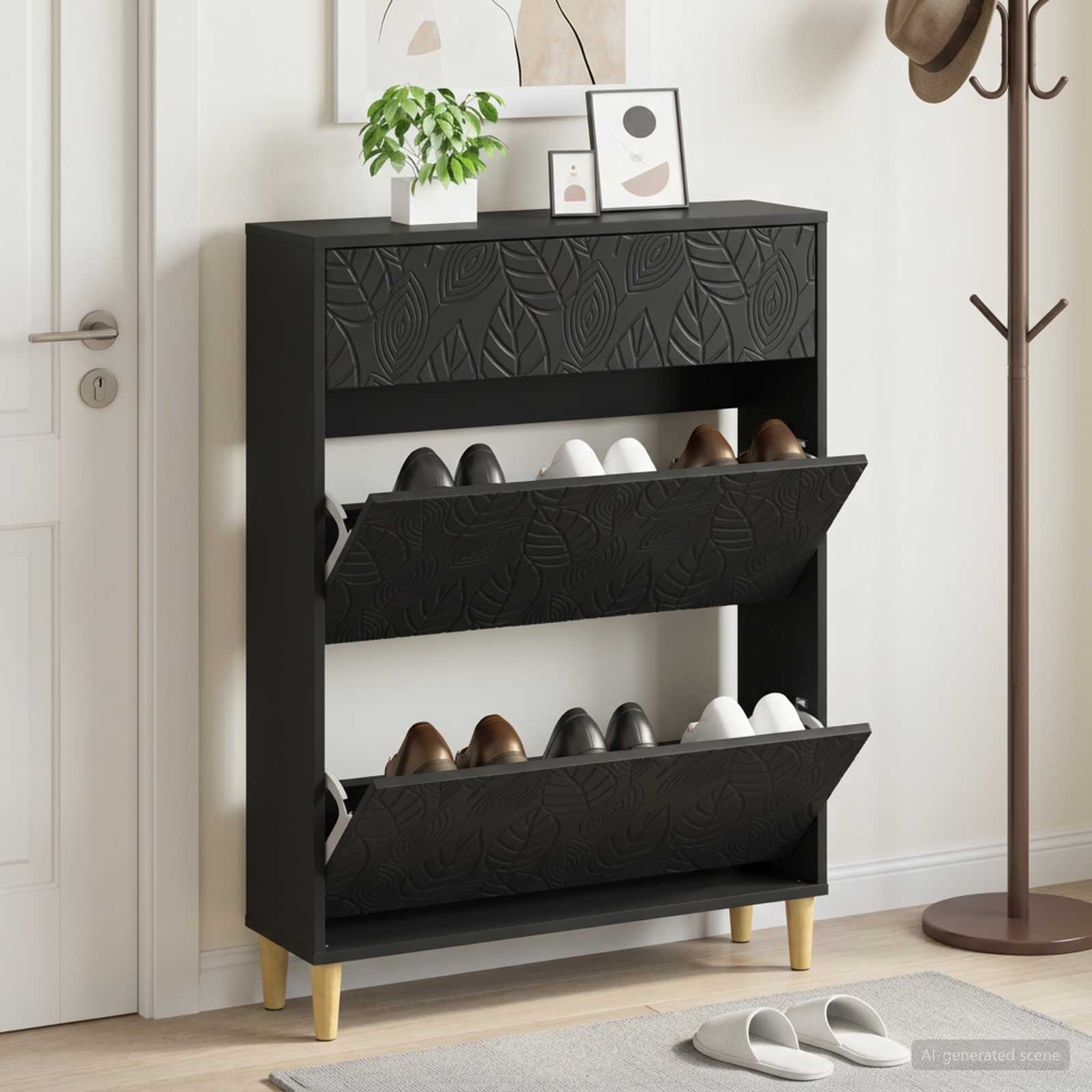 Mobile per scarpe DELFT 78 x 24 x 103 cm Legno ingegnerizzato