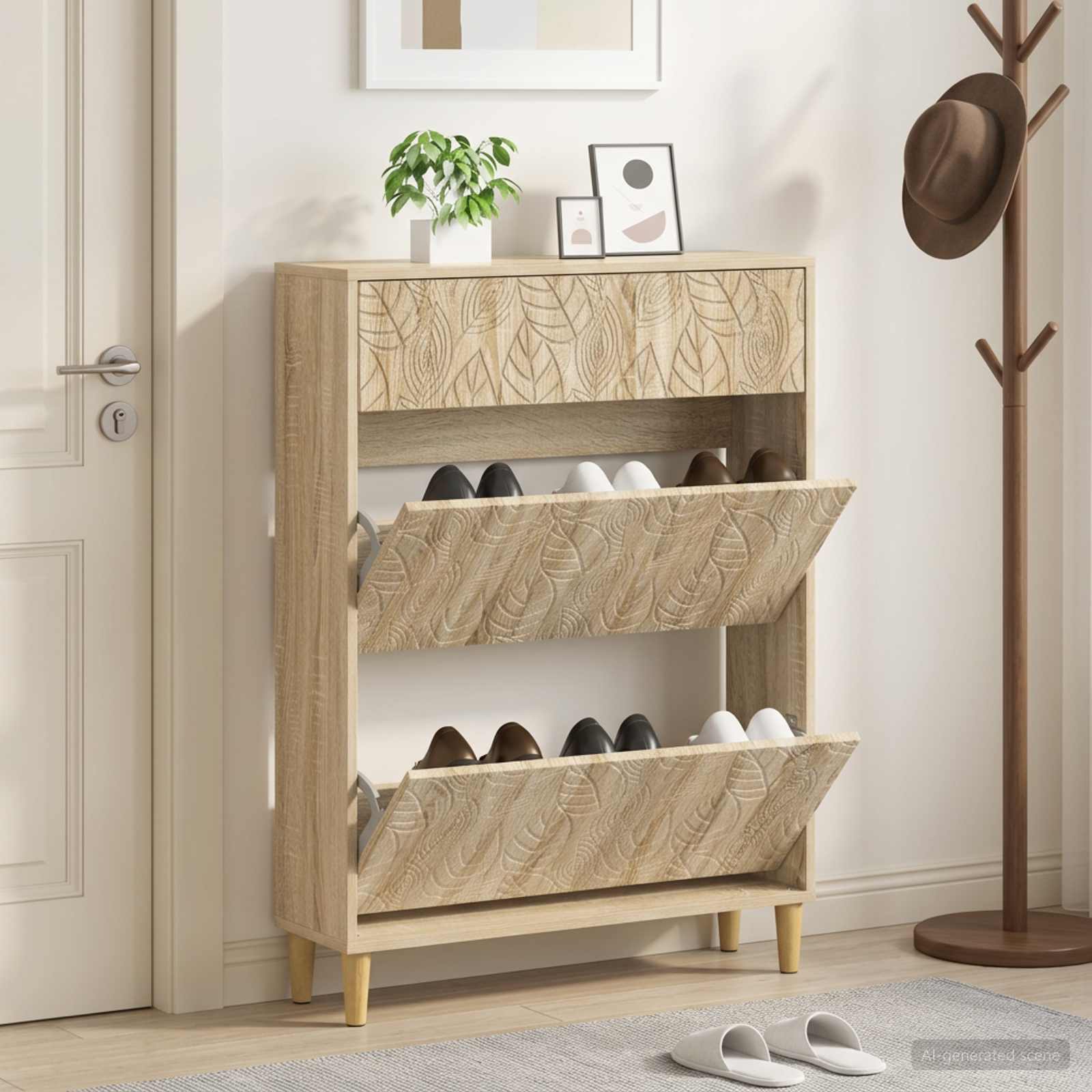 Mobile per scarpe DELFT 78 x 24 x 103 cm Legno ingegnerizzato