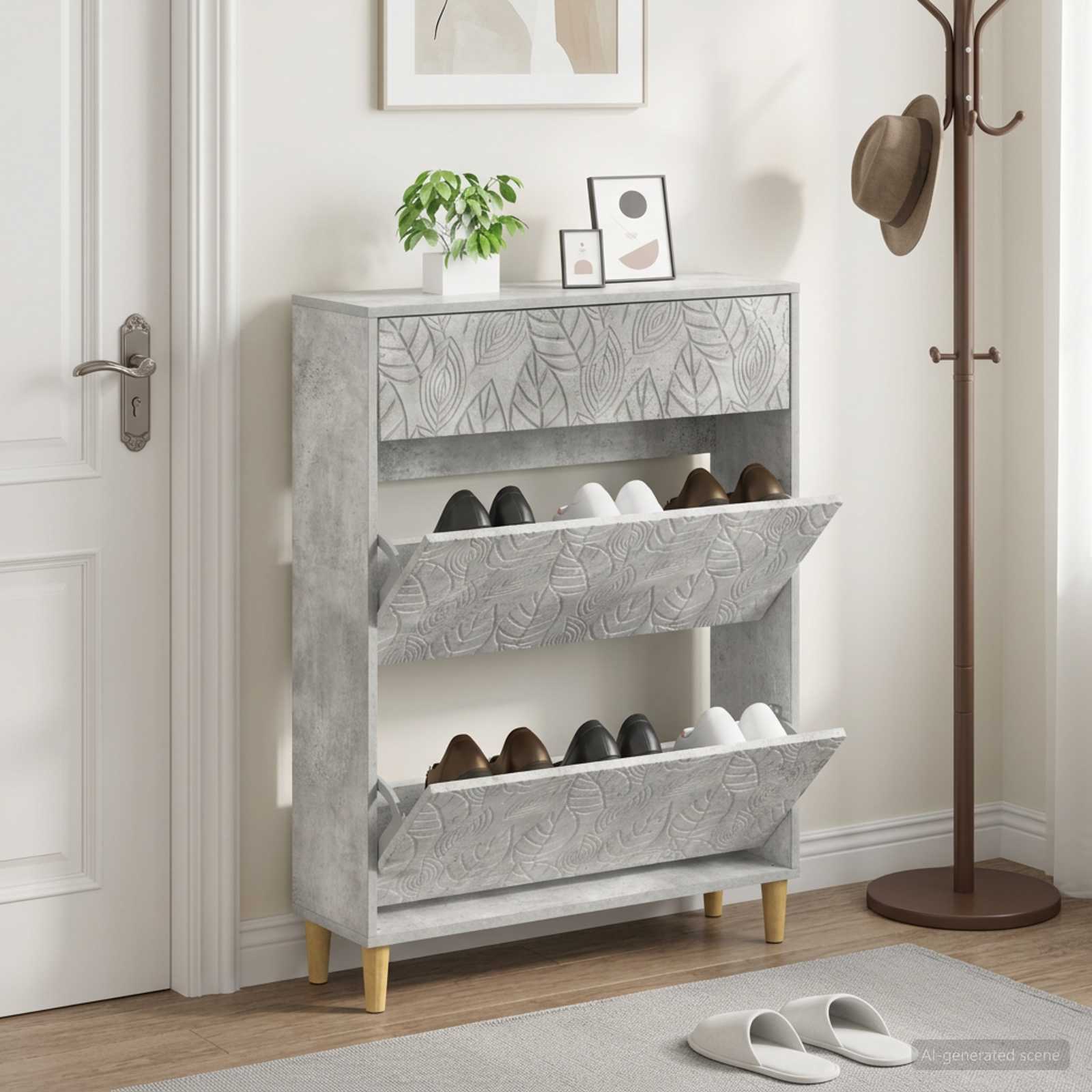 Mobile per scarpe DELFT 78 x 24 x 103 cm Legno ingegnerizzato