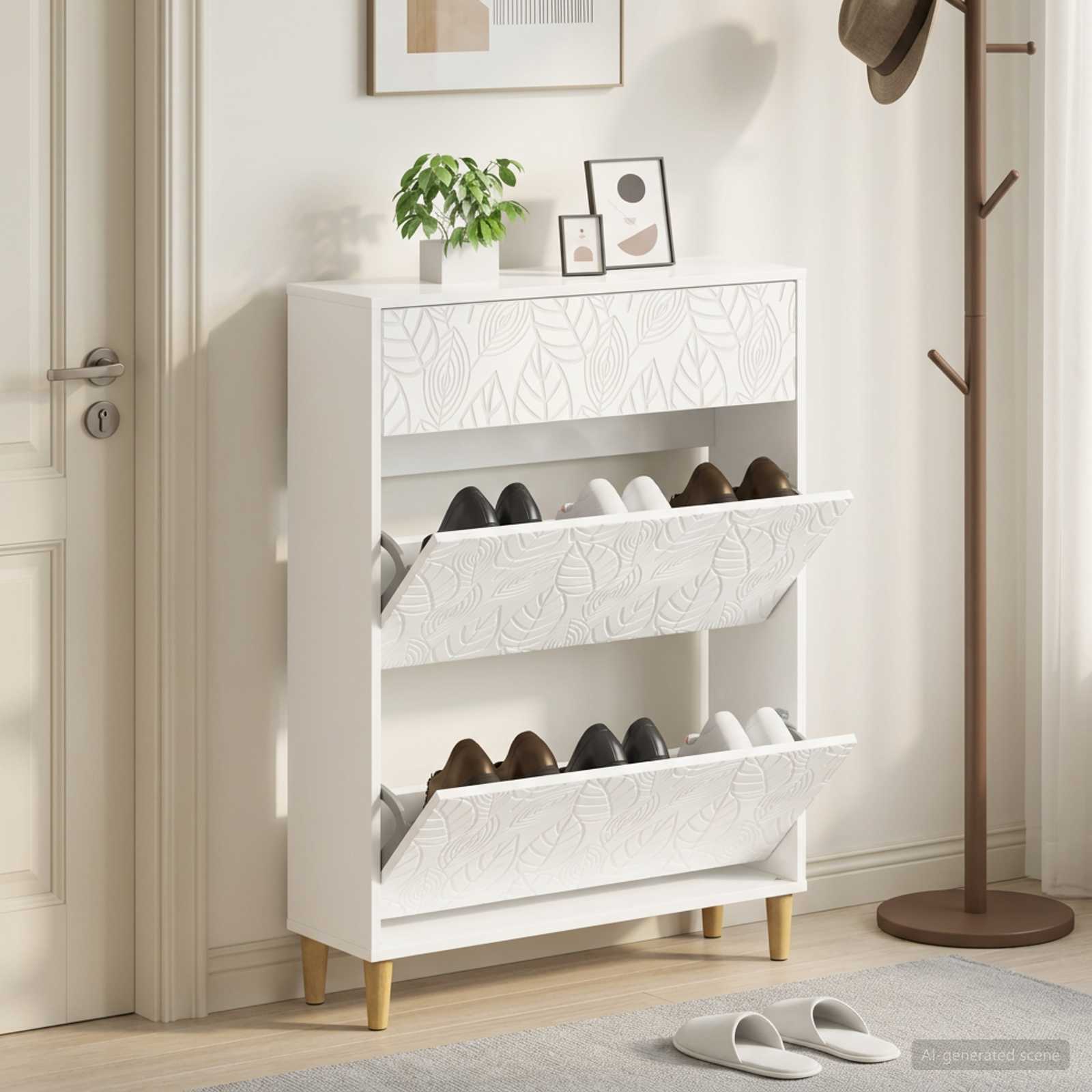 Mobile per scarpe DELFT 78 x 24 x 103 cm Legno ingegnerizzato