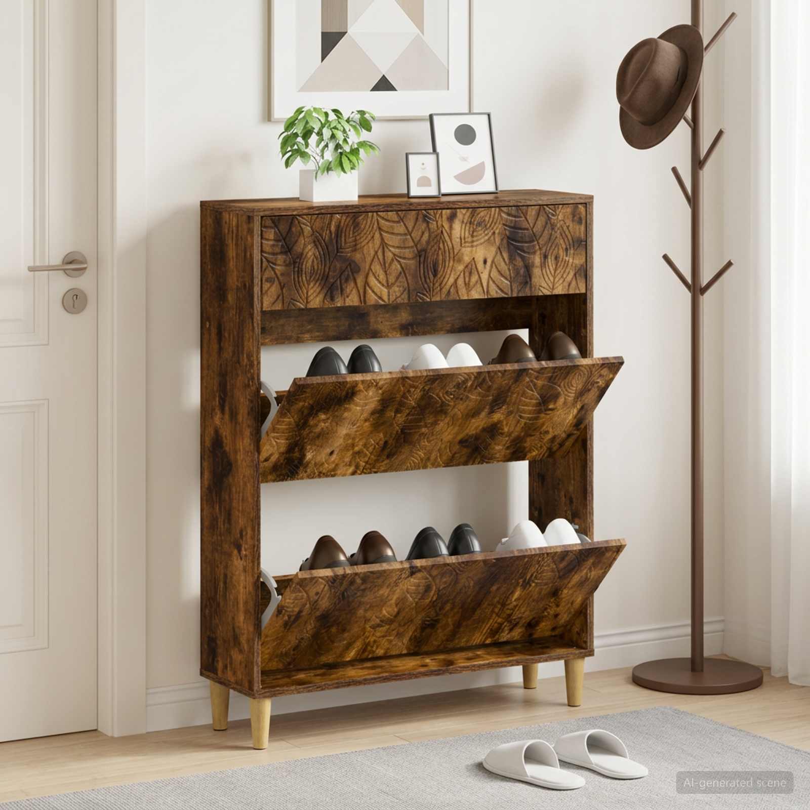 Mobile per scarpe DELFT 78 x 24 x 103 cm Legno ingegnerizzato