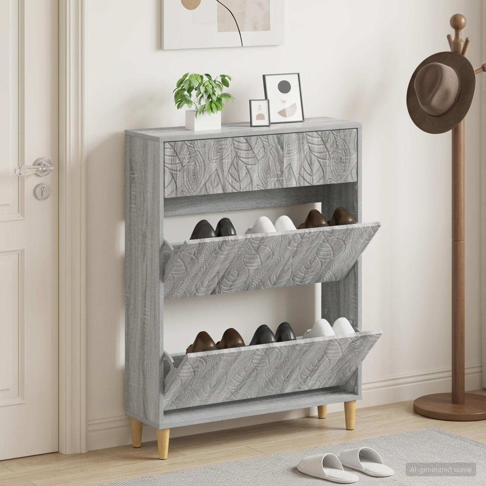 Mobile per scarpe DELFT 78 x 24 x 103 cm Legno ingegnerizzato