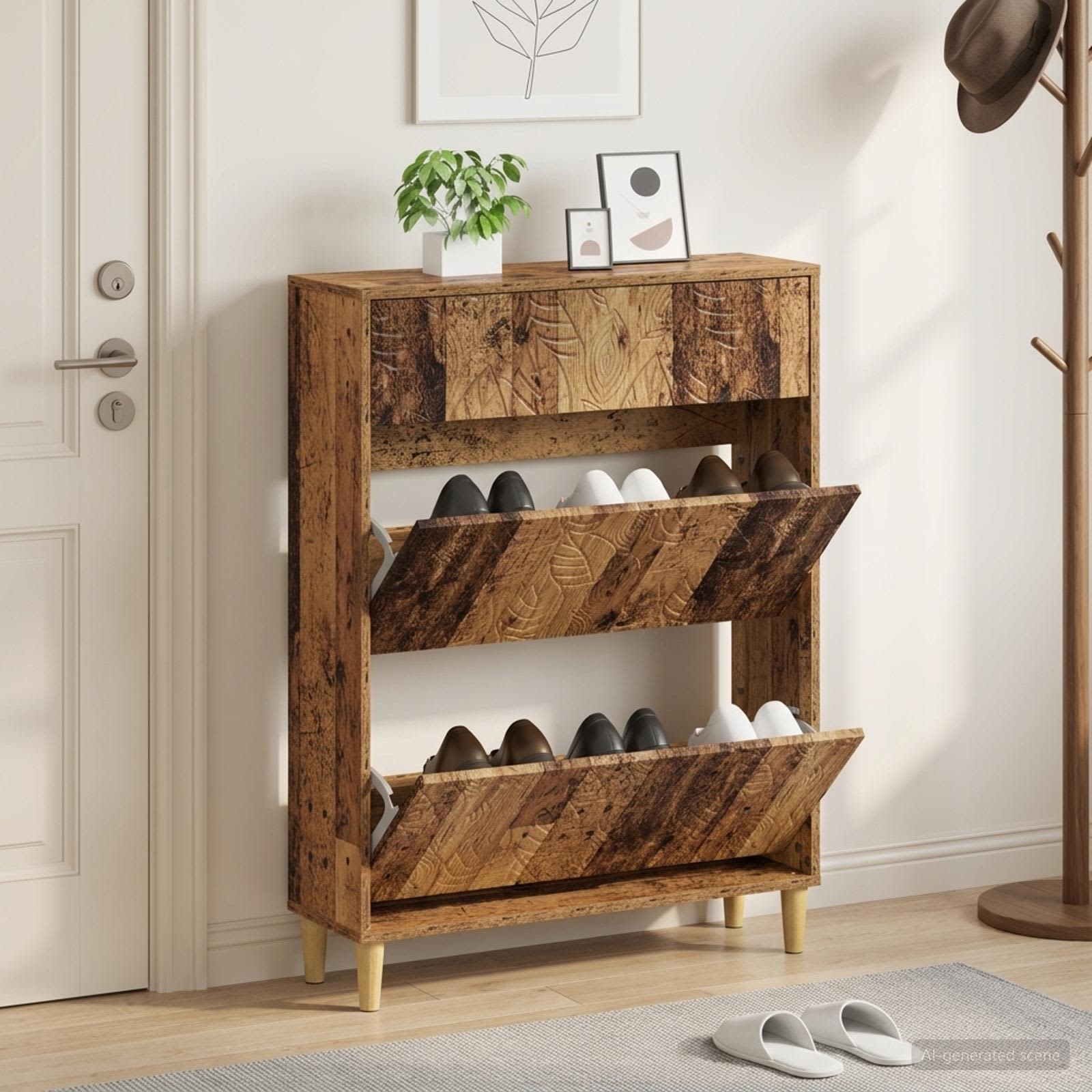 Mobile per scarpe DELFT 78 x 24 x 103 cm Legno ingegnerizzato