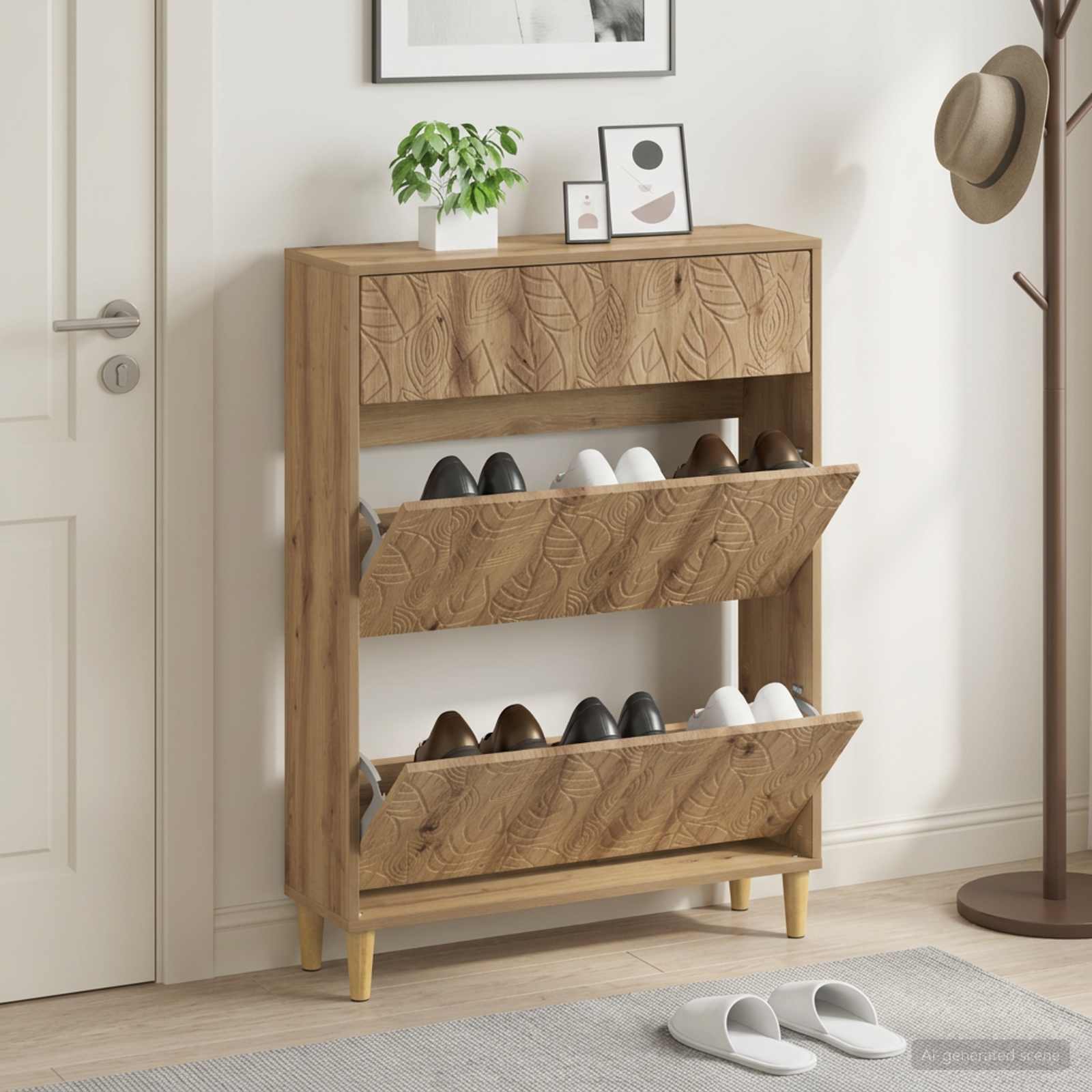Mobile per scarpe DELFT 78 x 24 x 103 cm Legno ingegnerizzato