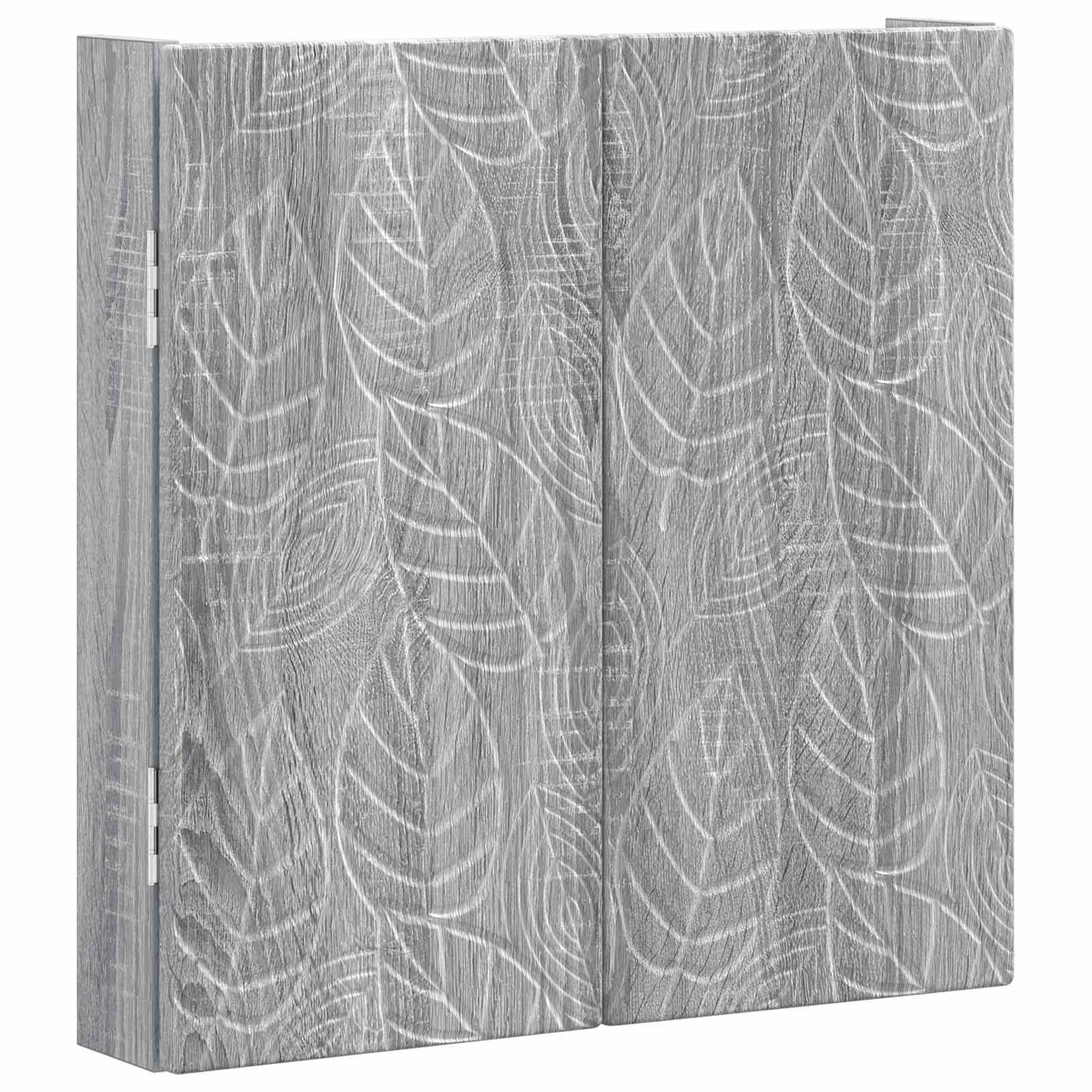 Armadio per Dartboard DELFT Sonoma grigio 52,5 x 10,5 x 53,5 cm