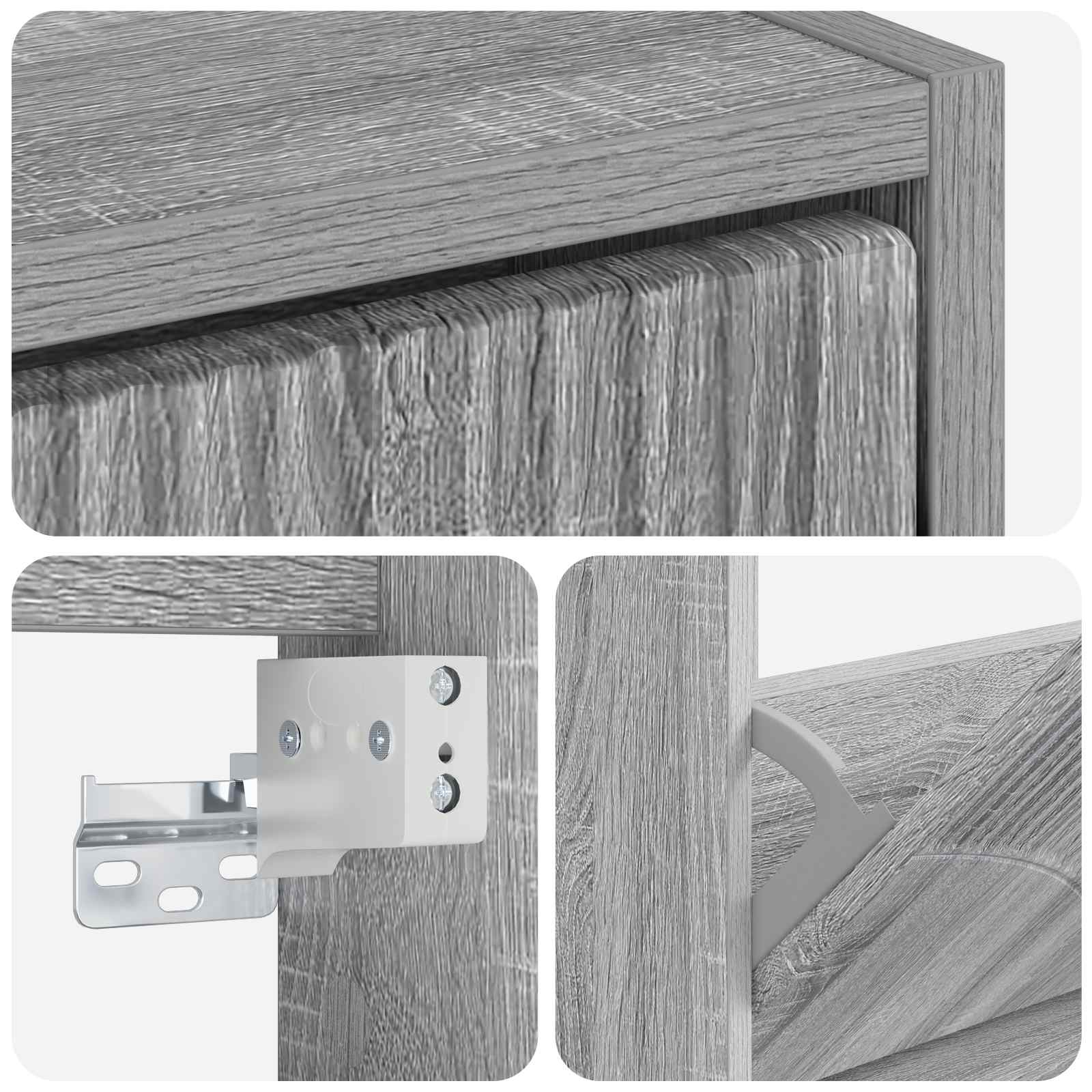 Mobiletto per Scarpe da Muro HOORN 71 x 17 x 43 cm