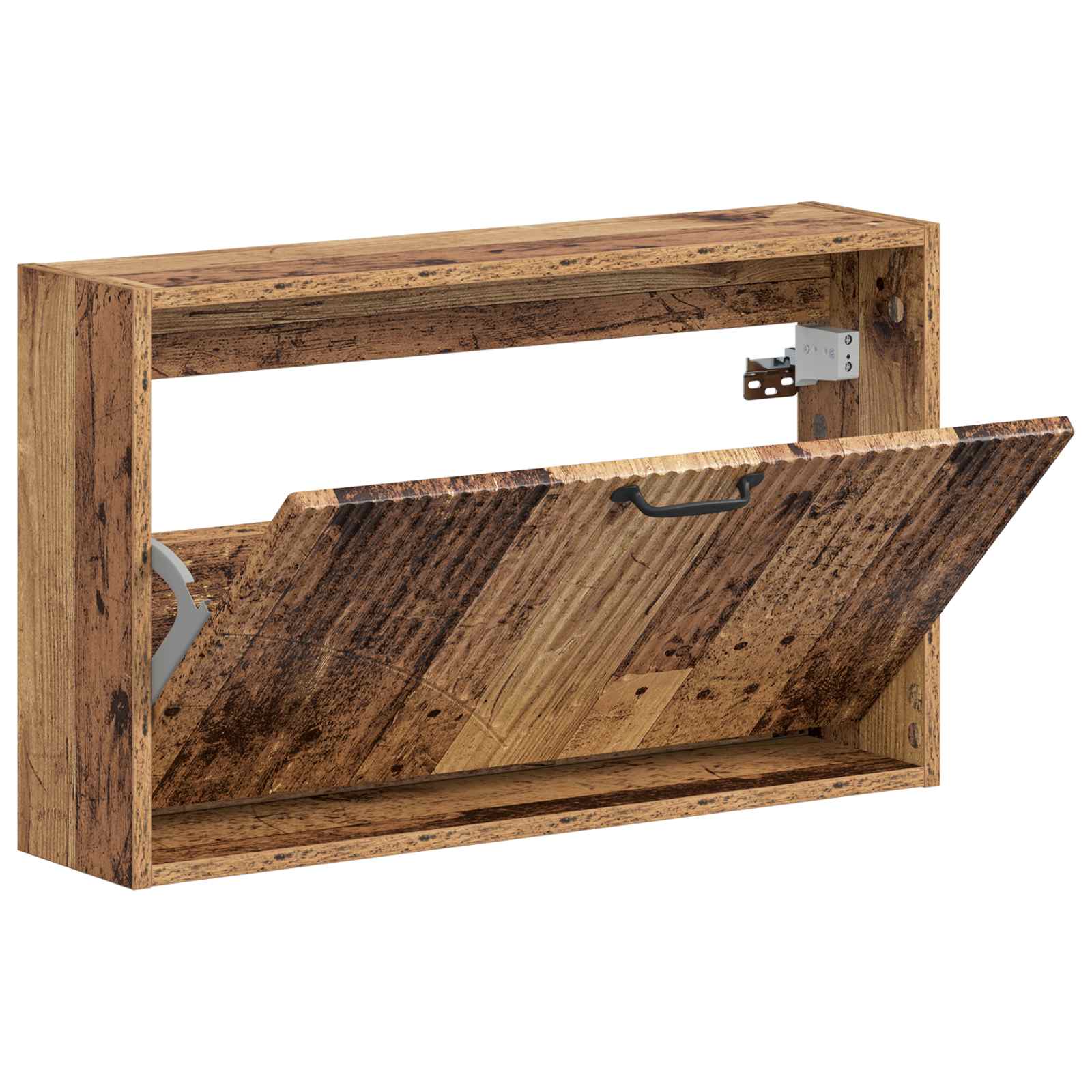 Mobiletto per Scarpe da Muro HOORN 71 x 17 x 43 cm Legno antico