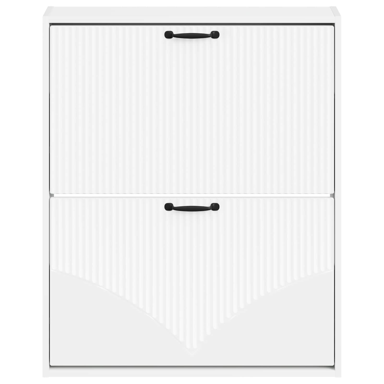 Mobiletto per Scarpe da Muro HOORN 71 x 17 x 86 cm Bianco