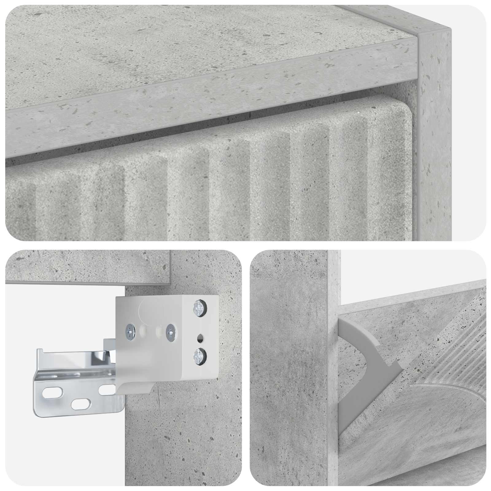 Mobiletto per Scarpe da Muro HOORN 71 x 17 x 86 cm