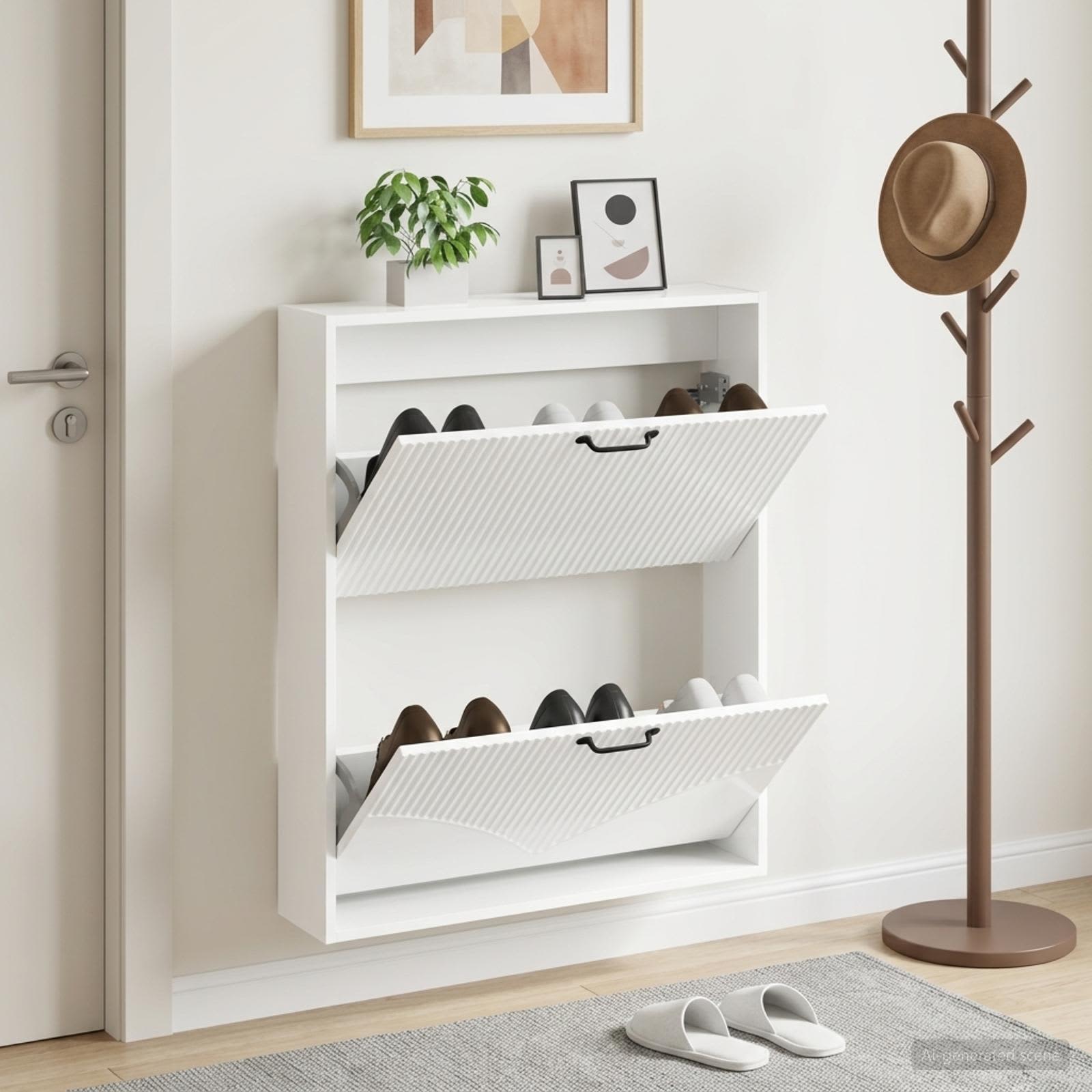 Mobiletto per Scarpe da Muro HOORN 71 x 17 x 86 cm