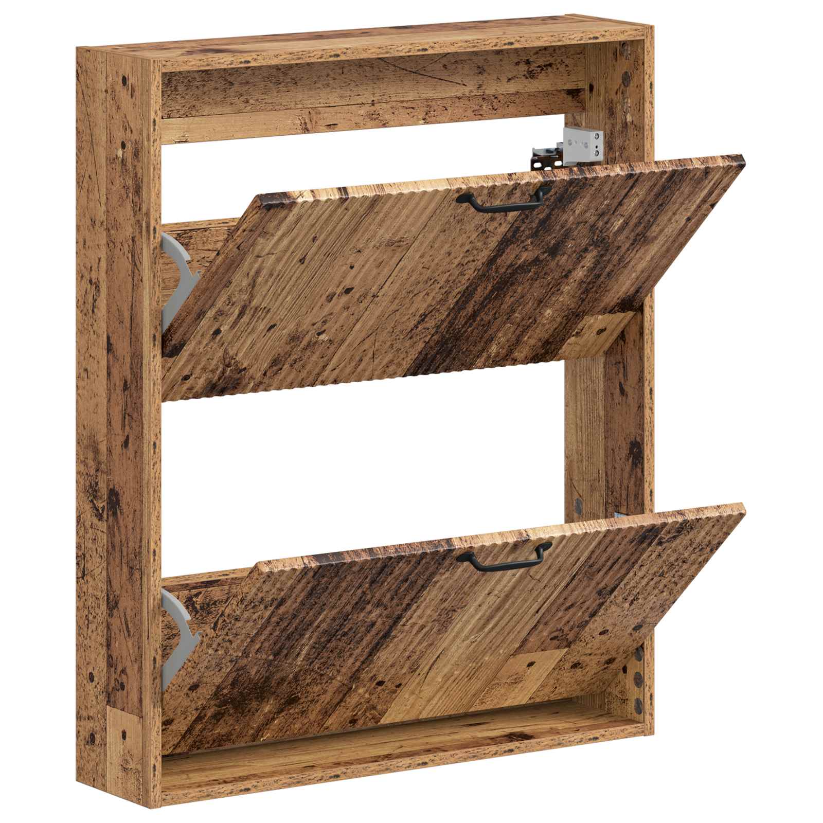 Mobiletto per Scarpe da Muro HOORN 71 x 17 x 86 cm Legno antico
