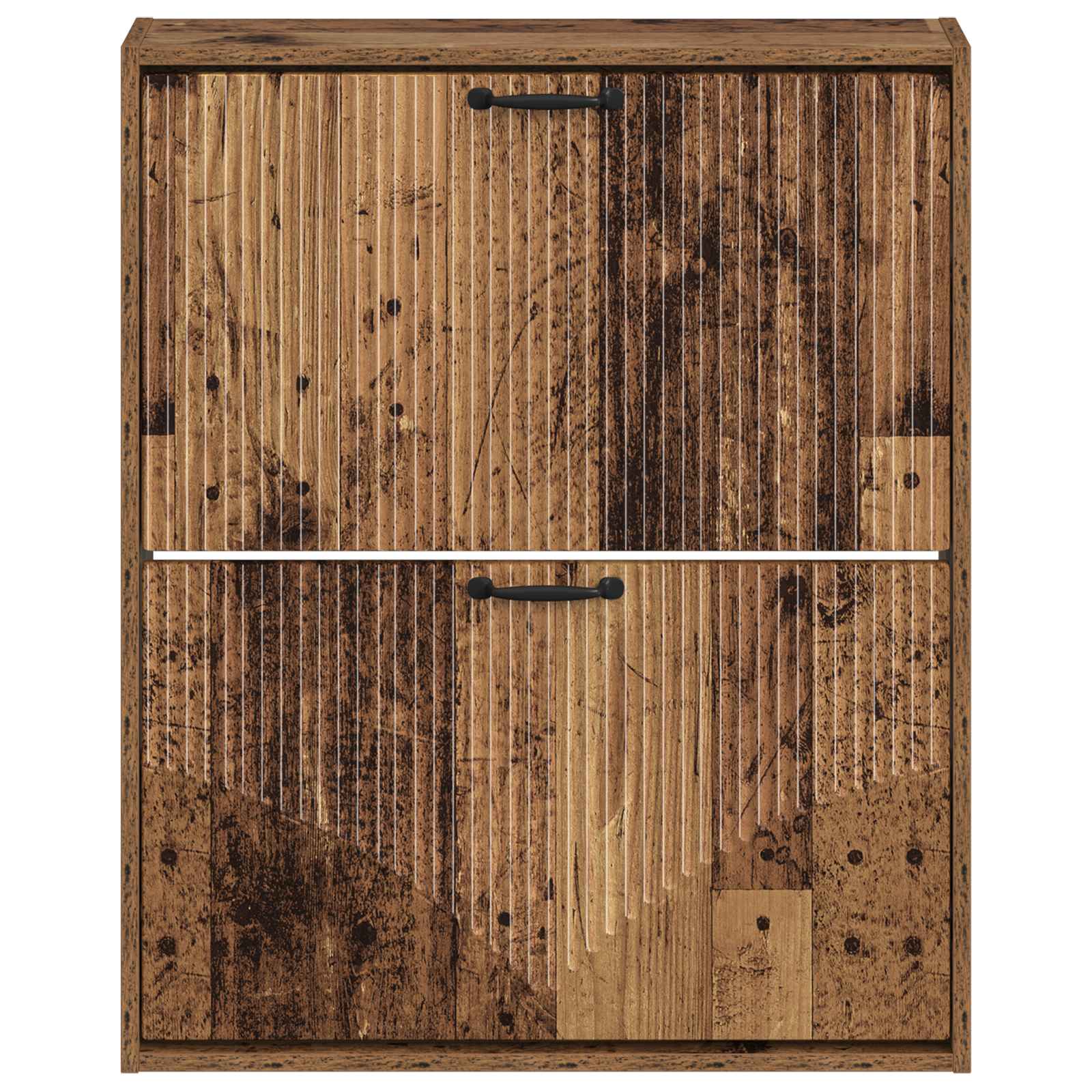 Mobiletto per Scarpe da Muro HOORN 71 x 17 x 86 cm Legno antico