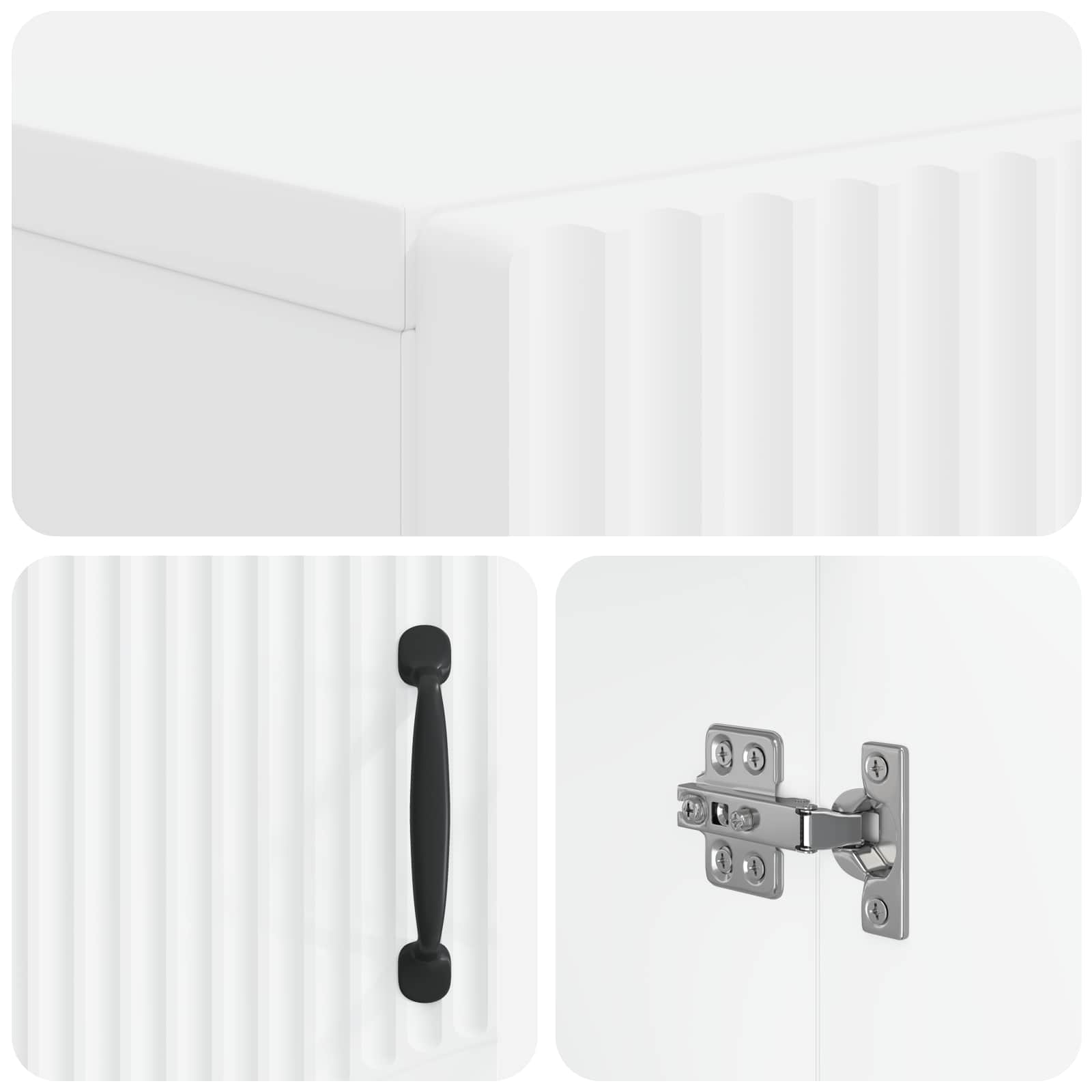 Mobile per scarpe HOORN 59,5 x 39,5 x 87 cm Bianco
