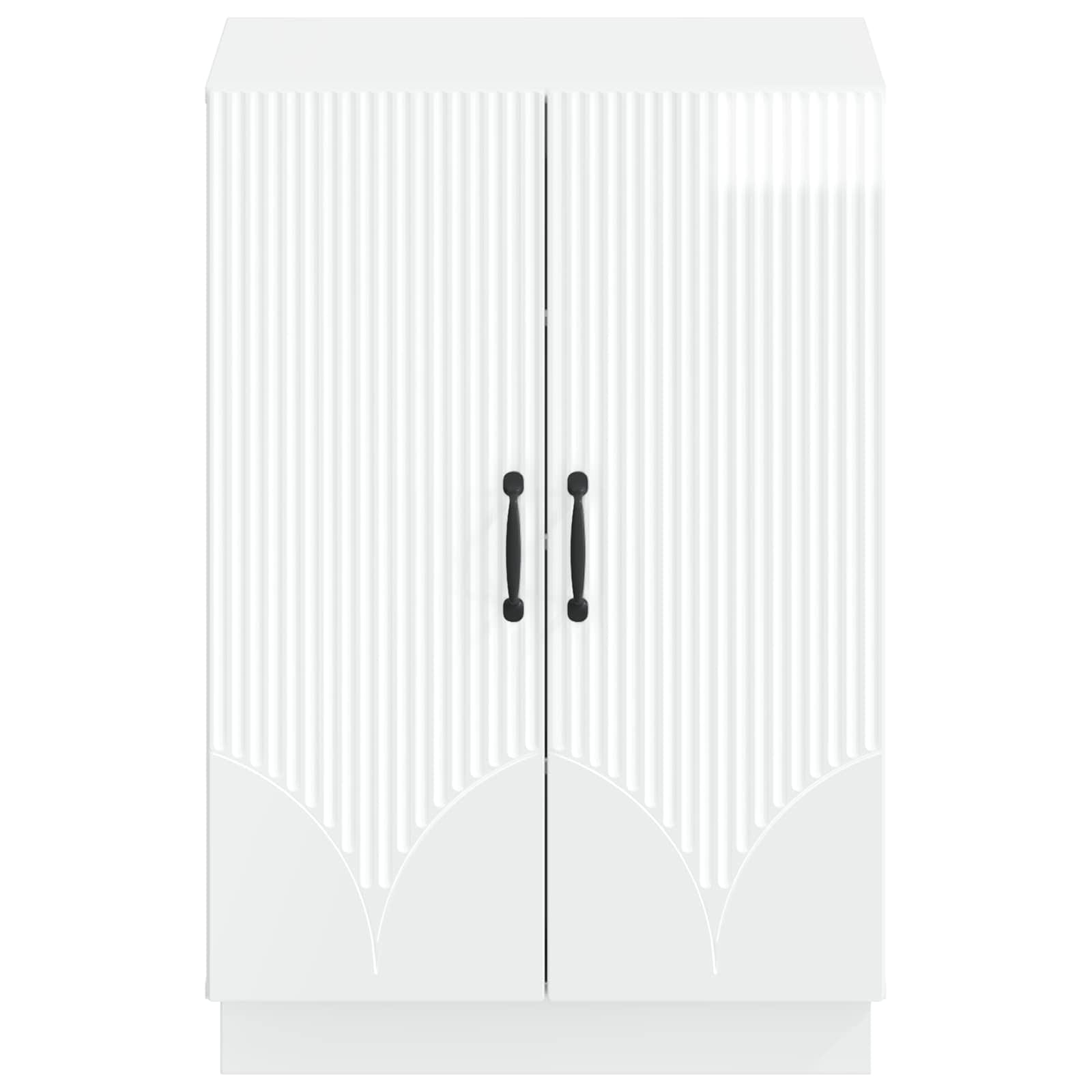 Mobile per scarpe HOORN 59,5 x 39,5 x 87 cm Bianco Lucido