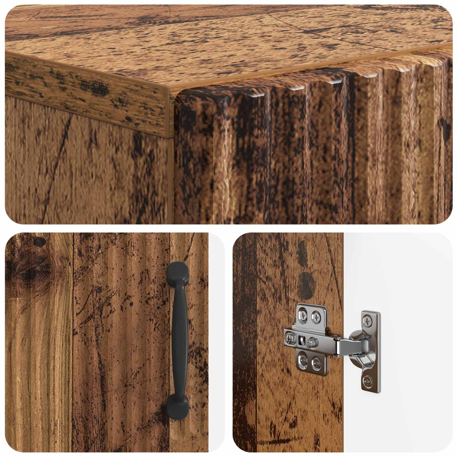 Mobile per scarpe HOORN 59,5 x 39,5 x 87 cm Legno antico