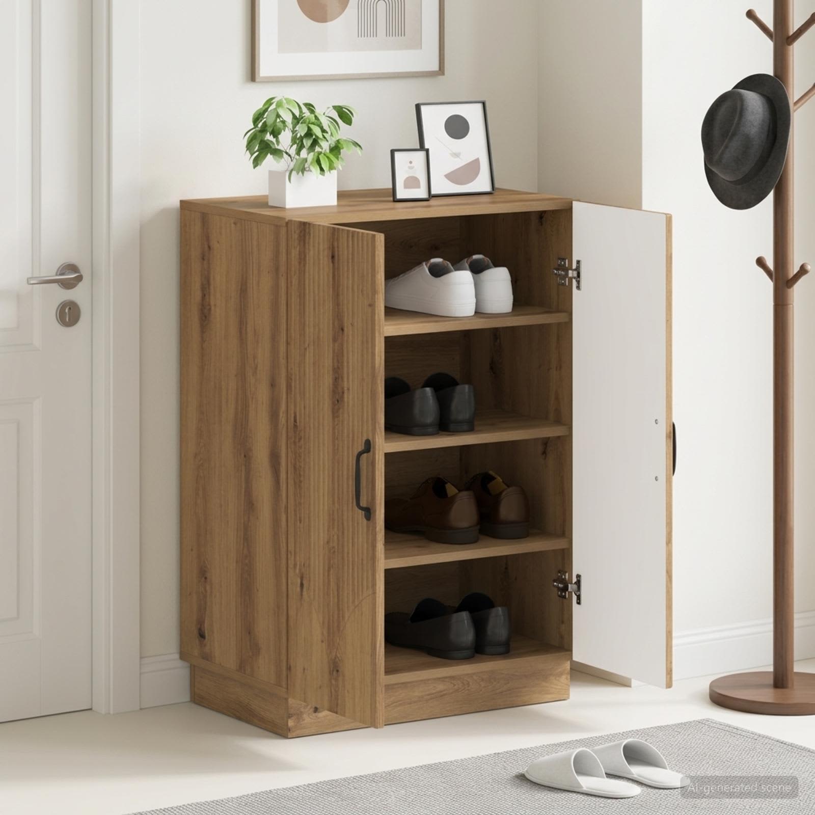 Mobile per scarpe HOORN 59,5 x 39,5 x 87 cm Rovere Artigianale