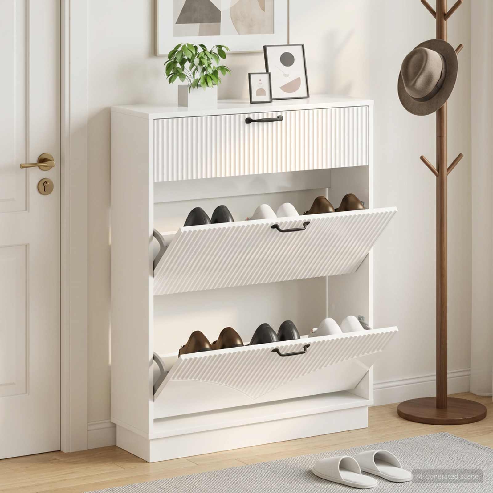 Mobile per scarpe HOORN 78 x 24 x 100 cm Legno ingegnerizzato