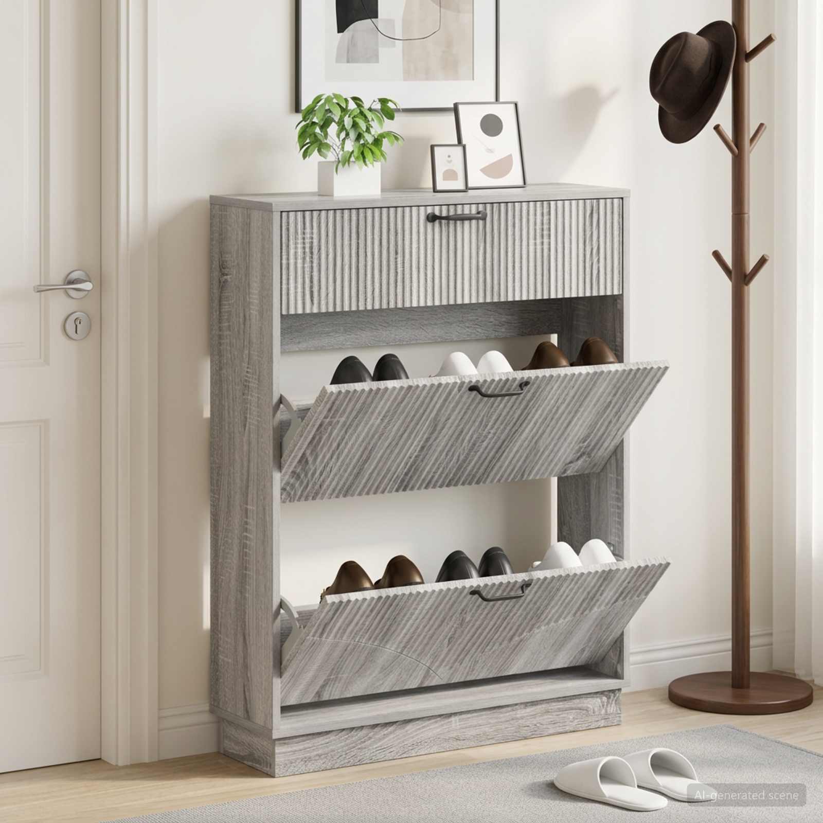 Mobile per scarpe HOORN 78 x 24 x 100 cm Legno ingegnerizzato