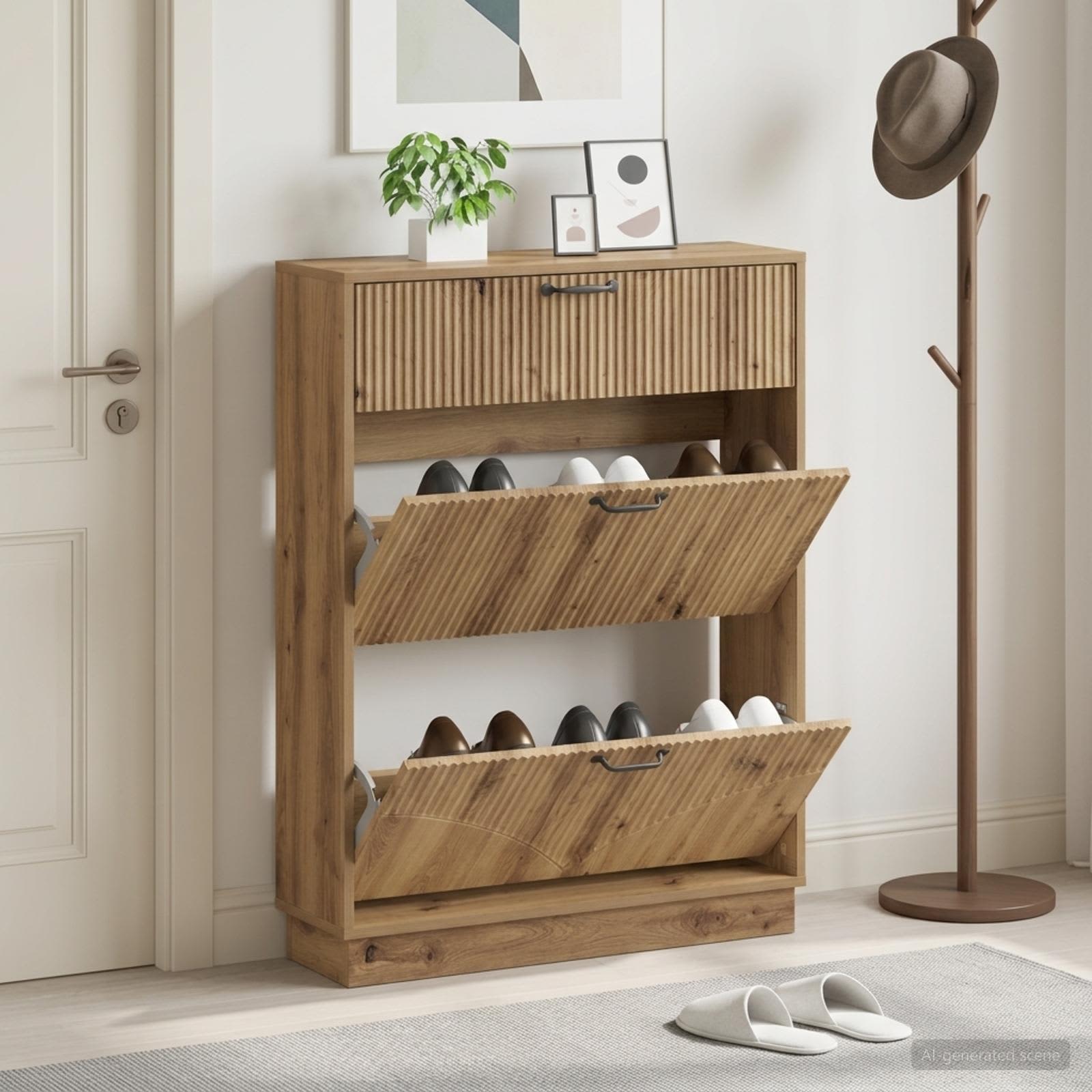 Mobile per scarpe HOORN 78 x 24 x 100 cm Legno ingegnerizzato