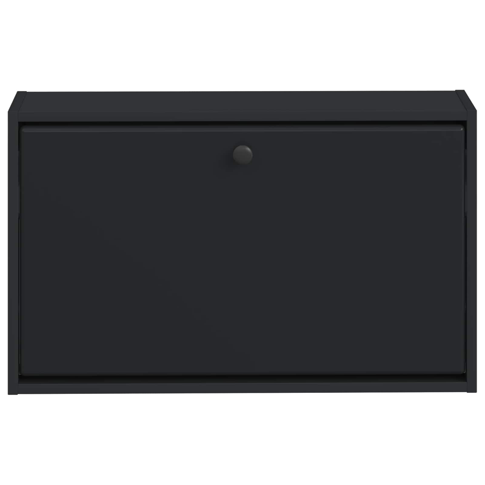 Mobiletto per Scarpe da Muro BREDA 71 x 17 x 43 cm Nero