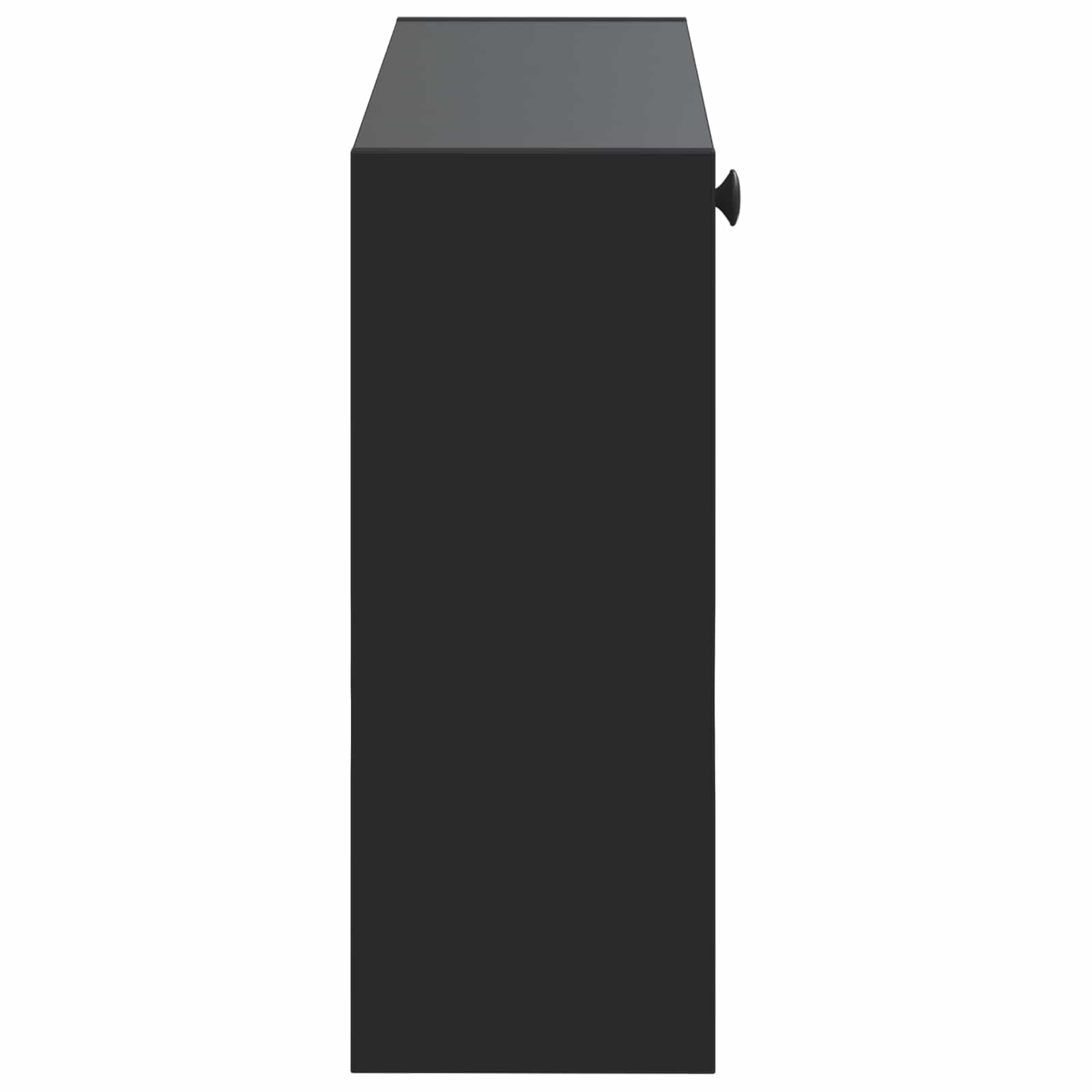 Mobiletto per Scarpe da Muro BREDA 71 x 17 x 43 cm Nero