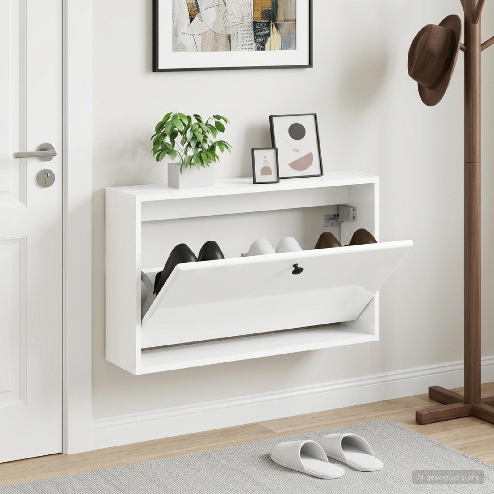 Mobiletto per Scarpe da Muro BREDA 71 x 17 x 43 cm