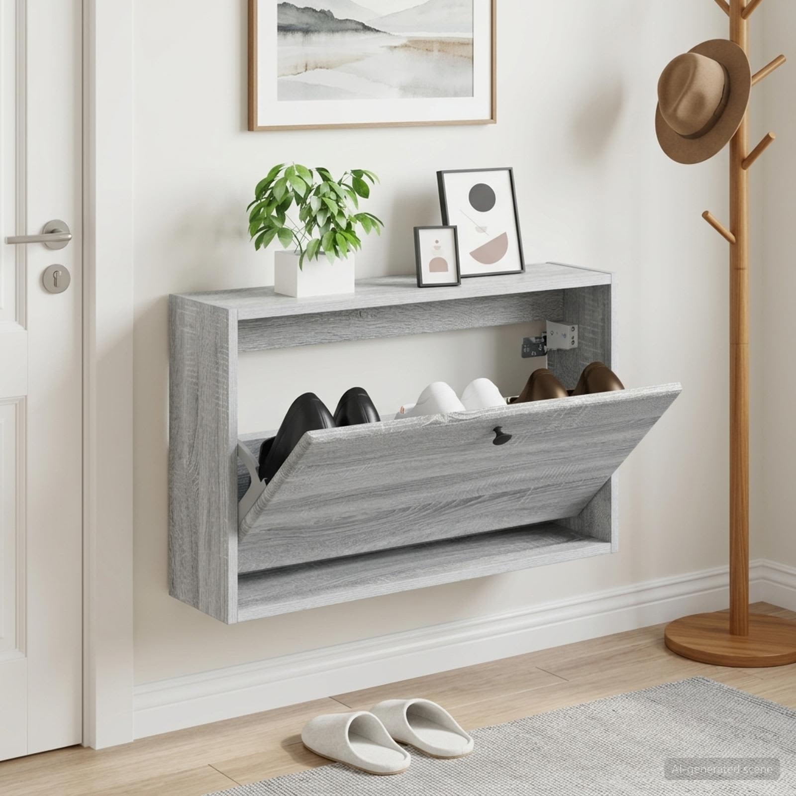 Mobiletto per Scarpe da Muro BREDA 71 x 17 x 43 cm