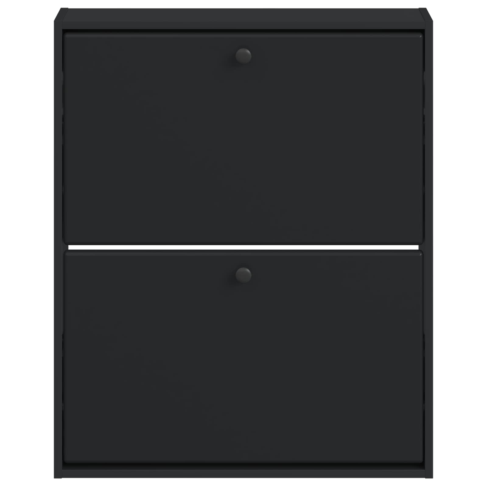 Mobiletto per Scarpe da Muro BREDA 71 x 17 x 86 cm Nero