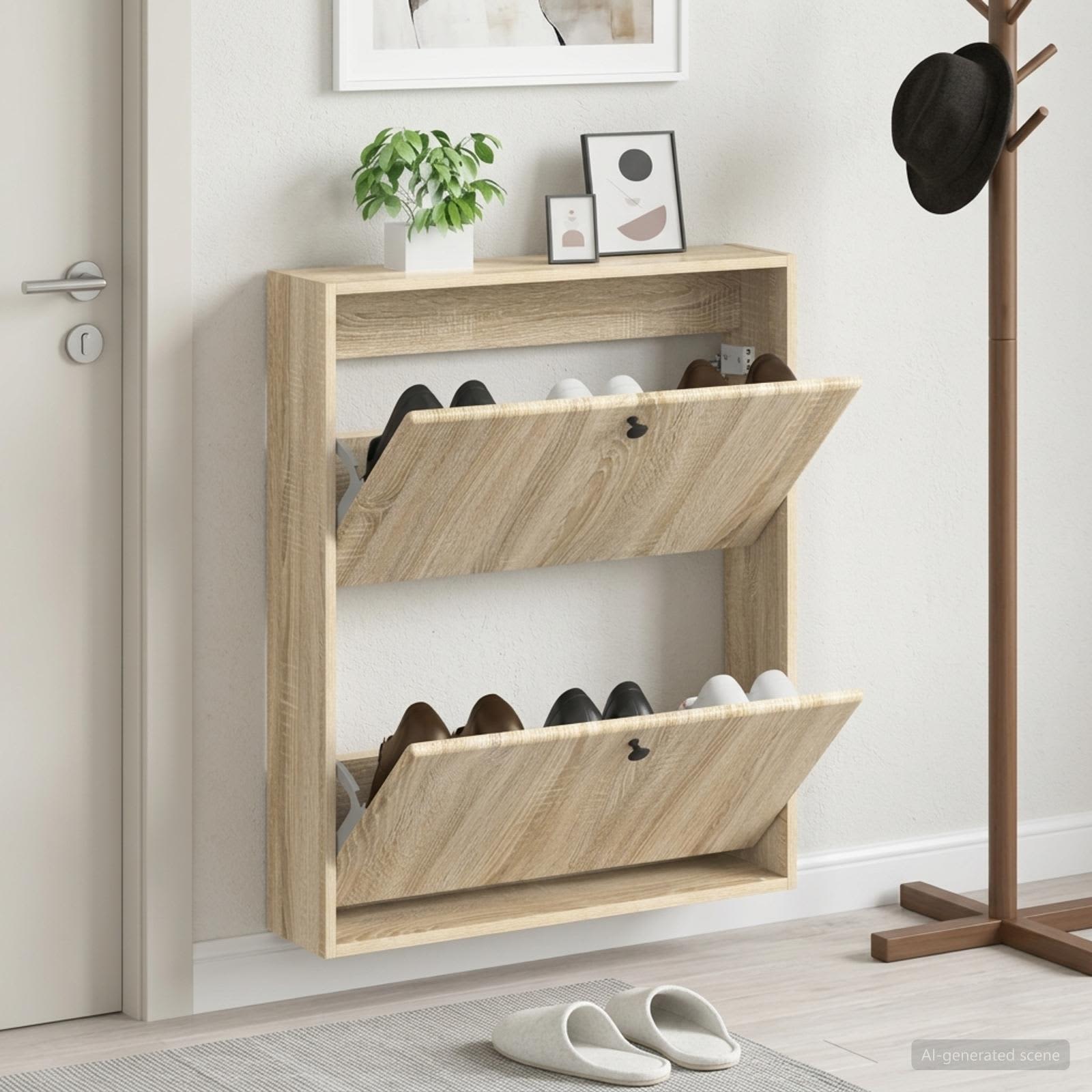 Mobiletto per Scarpe da Muro BREDA 71 x 17 x 86 cm
