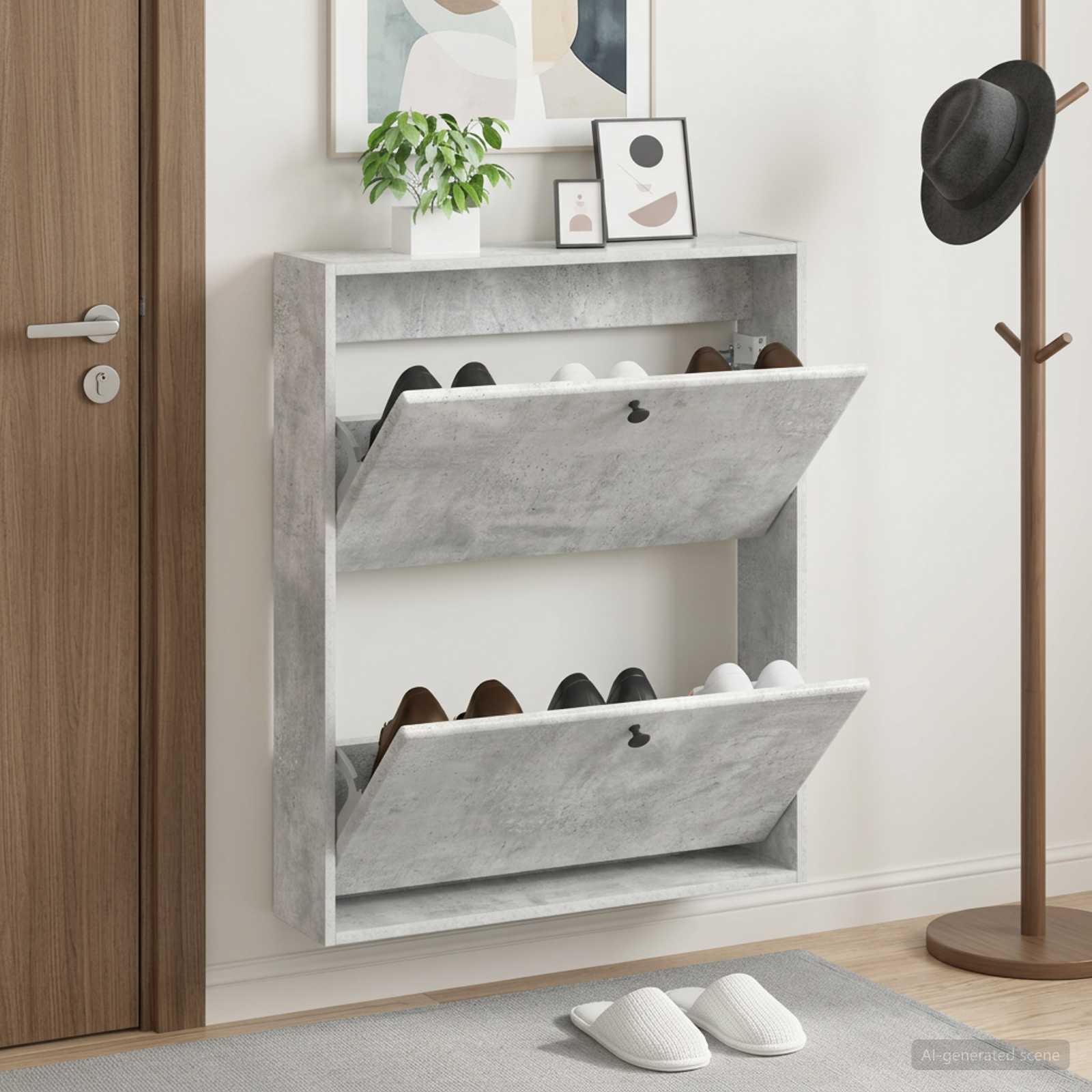 Mobiletto per Scarpe da Muro BREDA 71 x 17 x 86 cm
