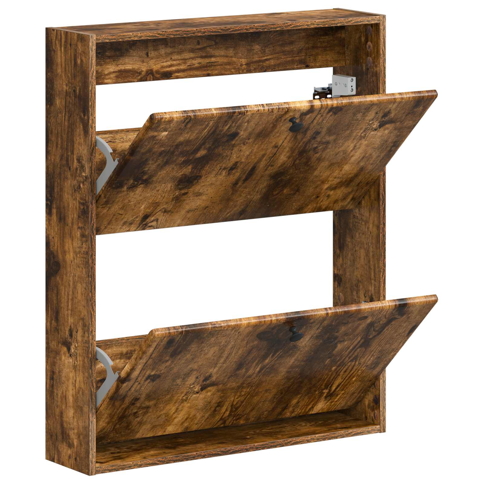 Mobiletto per Scarpe da Muro BREDA 71 x 17 x 86 cm Rovere Fumo