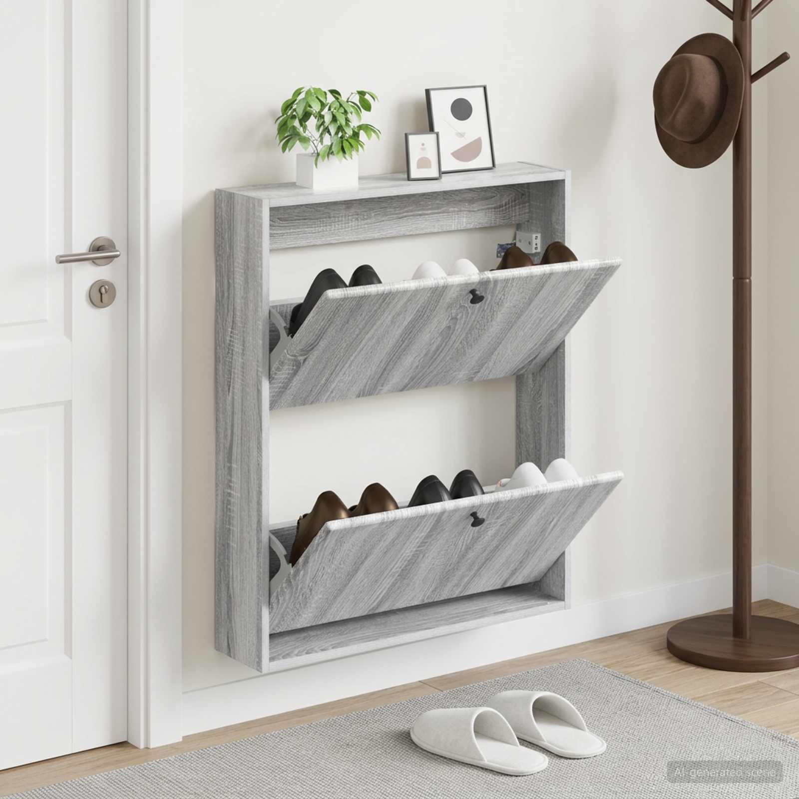 Mobiletto per Scarpe da Muro BREDA 71 x 17 x 86 cm