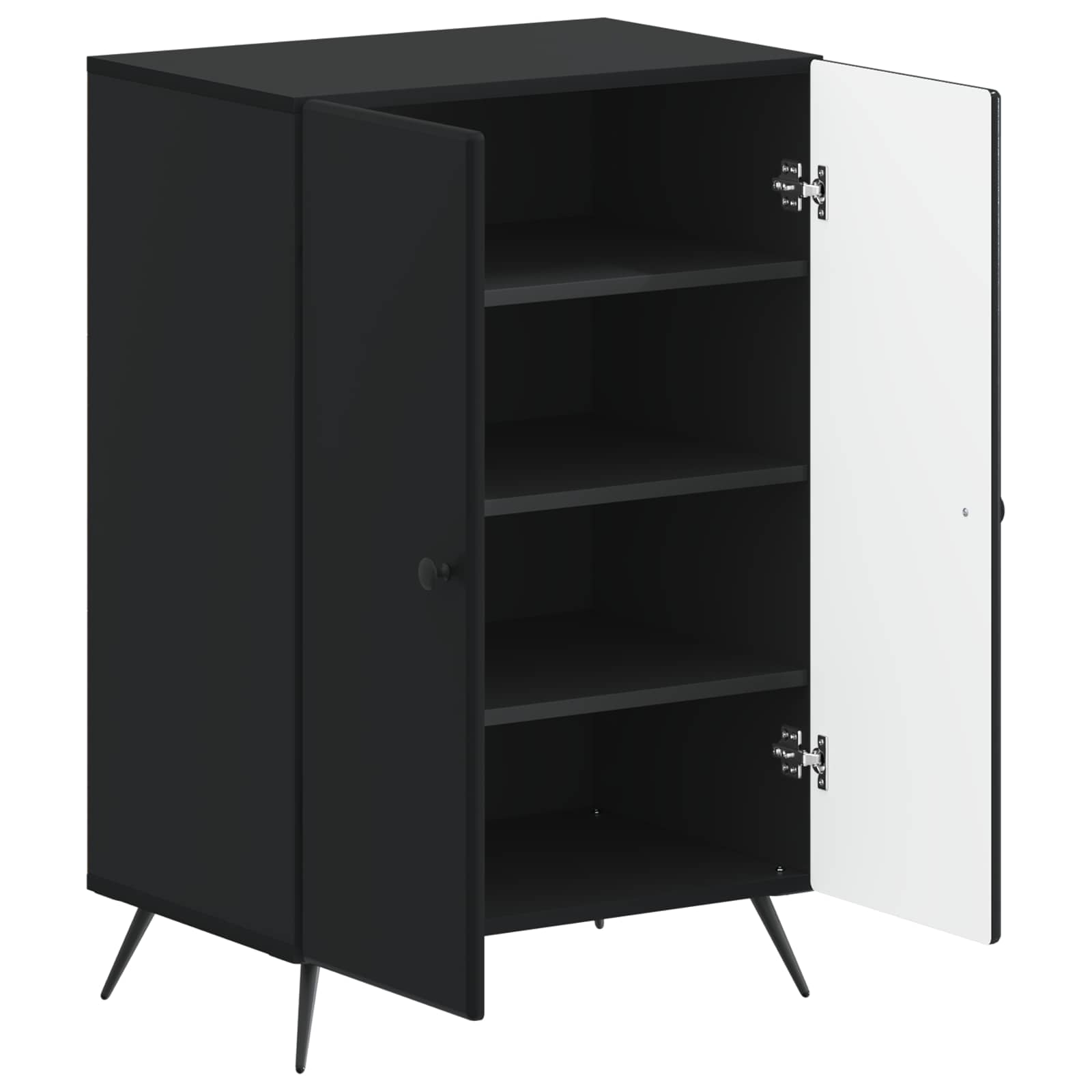 Mobile per scarpe BREDA 59,5 x 39,5 x 90 cm Nero
