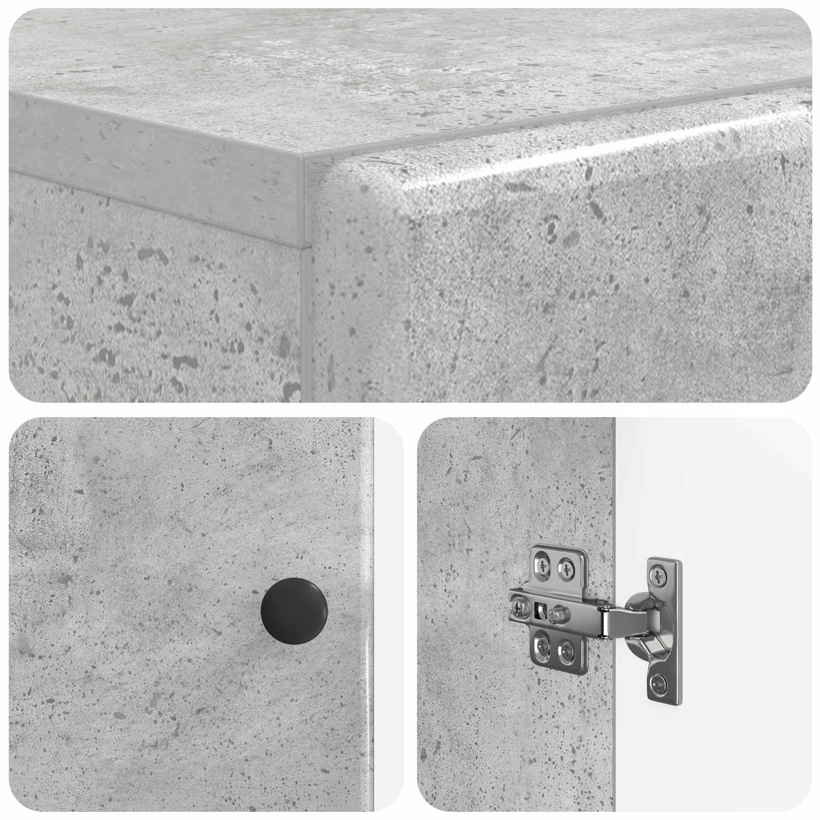 Mobile per scarpe BREDA 59,5 x 39,5 x 90 cm Grigio Cemento