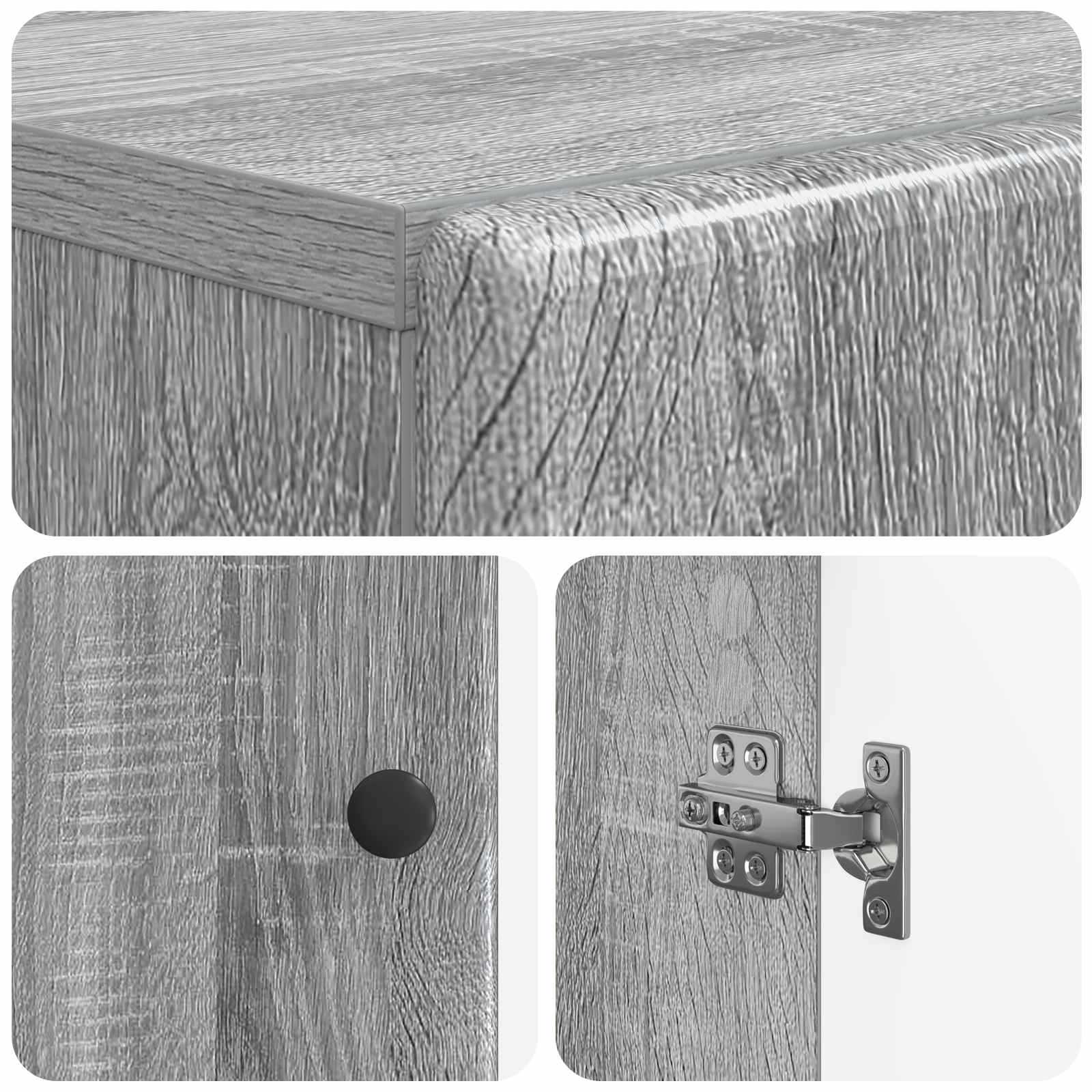 Mobile per scarpe BREDA 59,5 x 39,5 x 90 cm Sonoma grigio