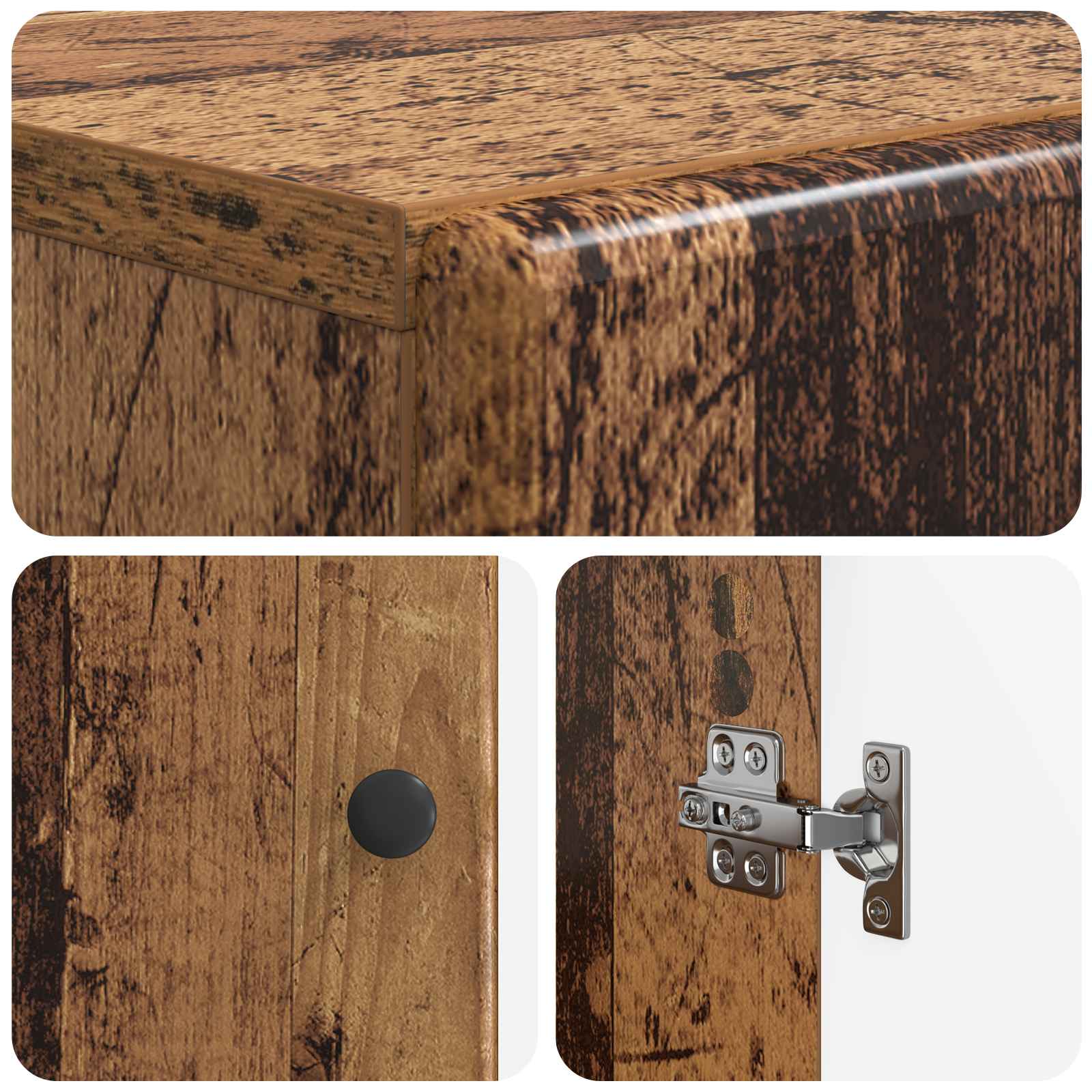 Mobile per scarpe BREDA 59,5 x 39,5 x 90 cm Legno antico