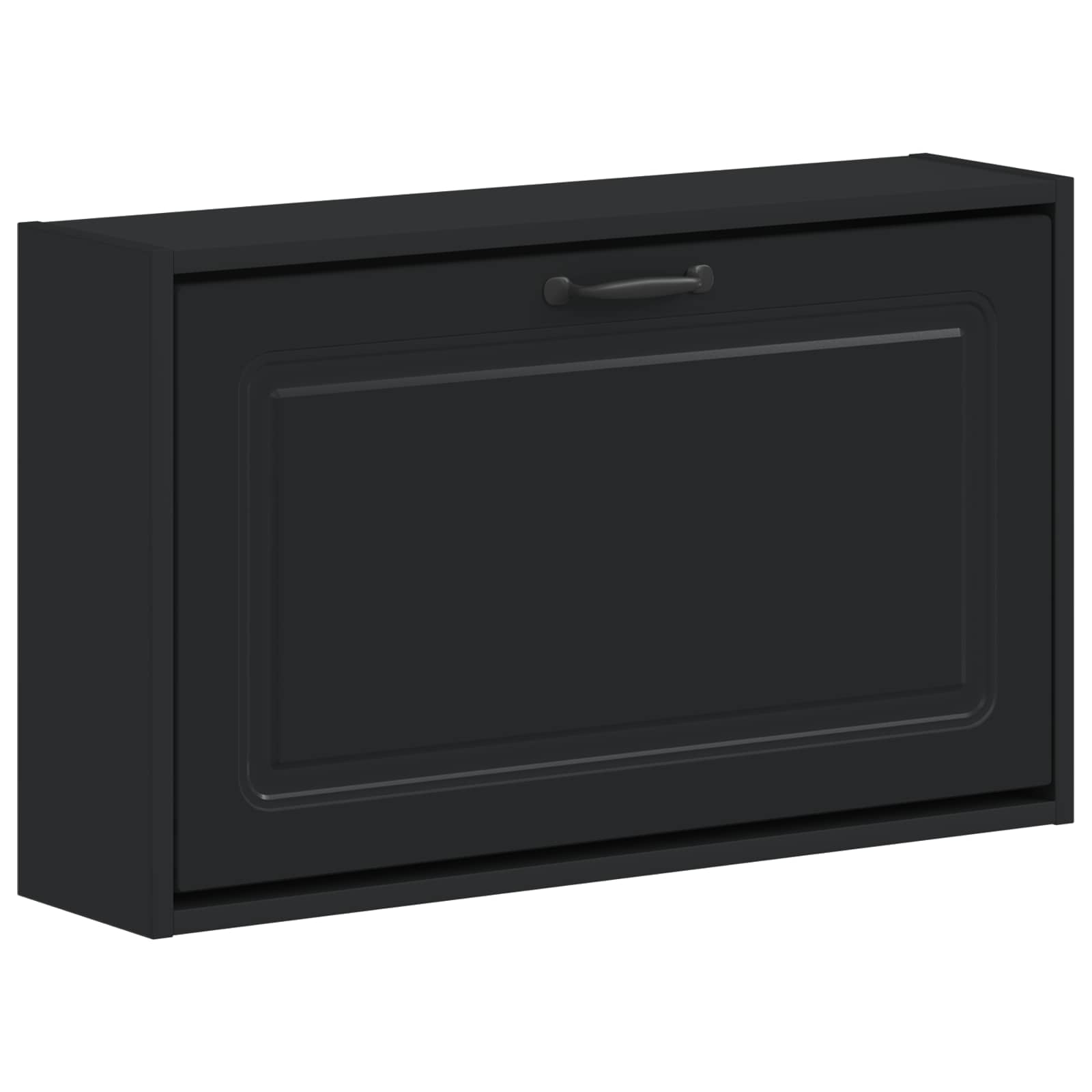 Mobiletto per Scarpe da Muro UTRECHT 71 x 17 x 43 cm Nero