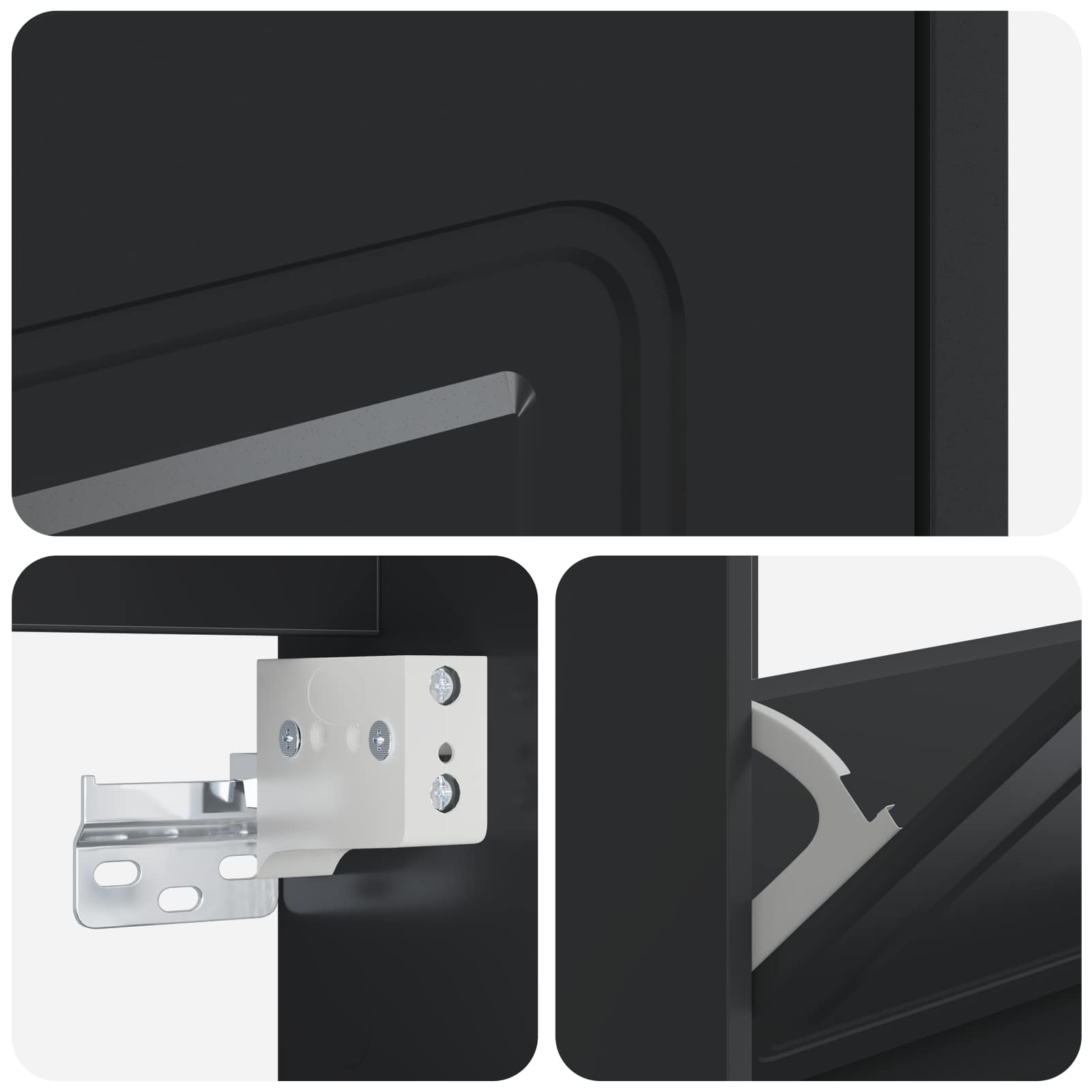 Mobiletto per Scarpe da Muro UTRECHT 71 x 17 x 43 cm Nero