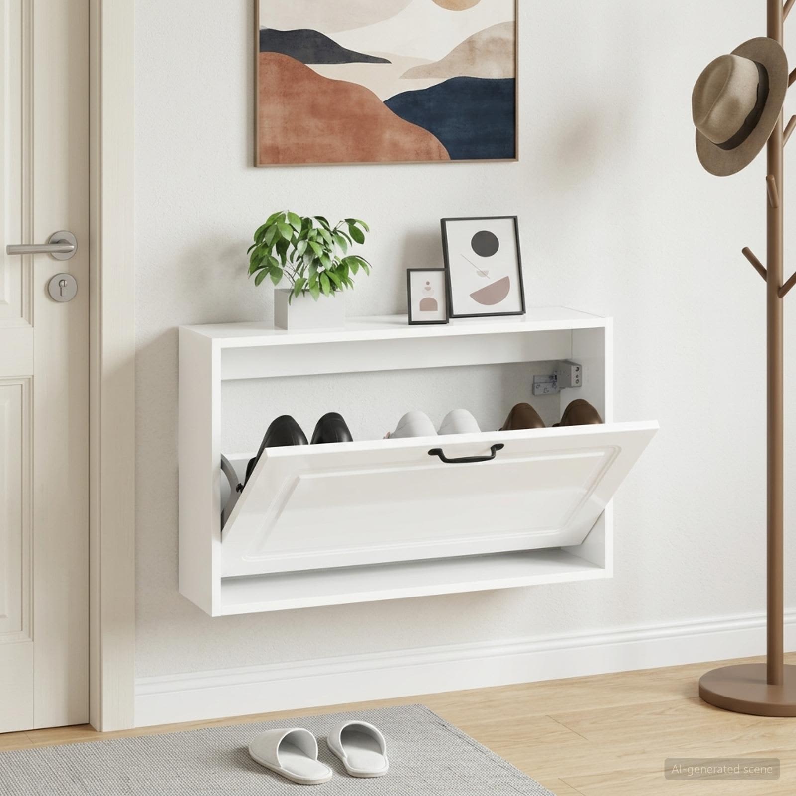 Mobiletto per Scarpe da Muro UTRECHT 71 x 17 x 43 cm