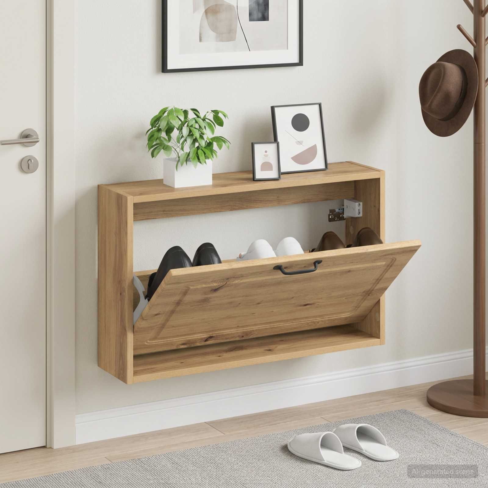 Mobiletto per Scarpe da Muro UTRECHT 71 x 17 x 43 cm