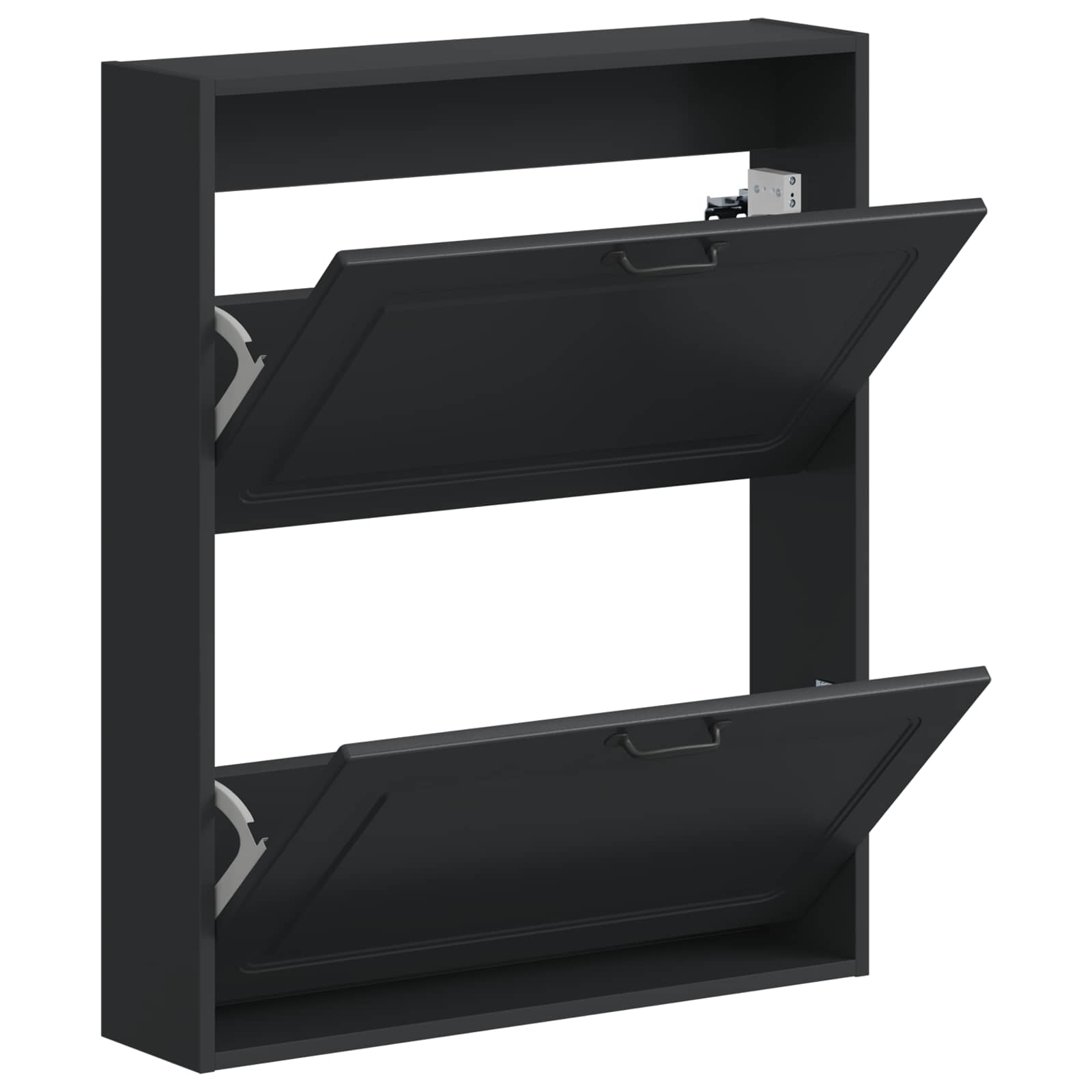 Mobiletto per Scarpe da Muro UTRECHT 71 x 17 x 86 cm Nero