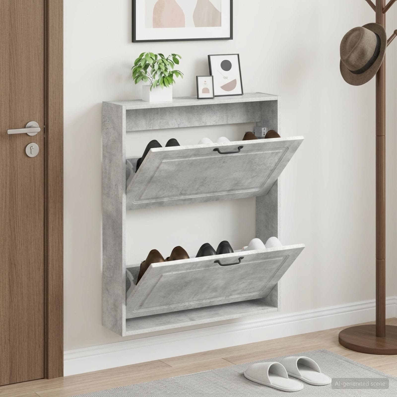 Mobiletto per Scarpe da Muro UTRECHT 71 x 17 x 86 cm