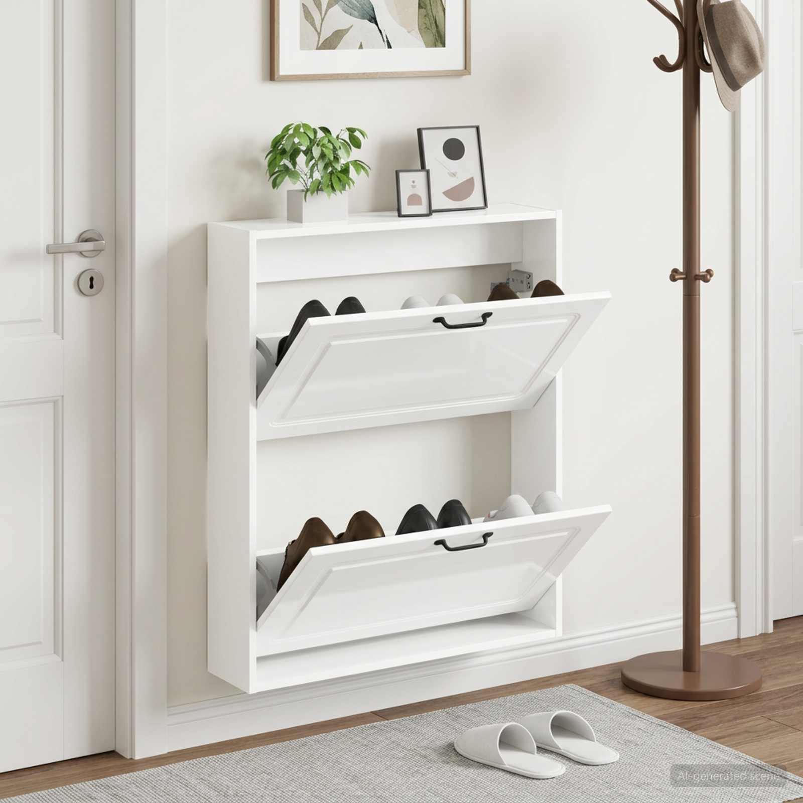 Mobiletto per Scarpe da Muro UTRECHT 71 x 17 x 86 cm