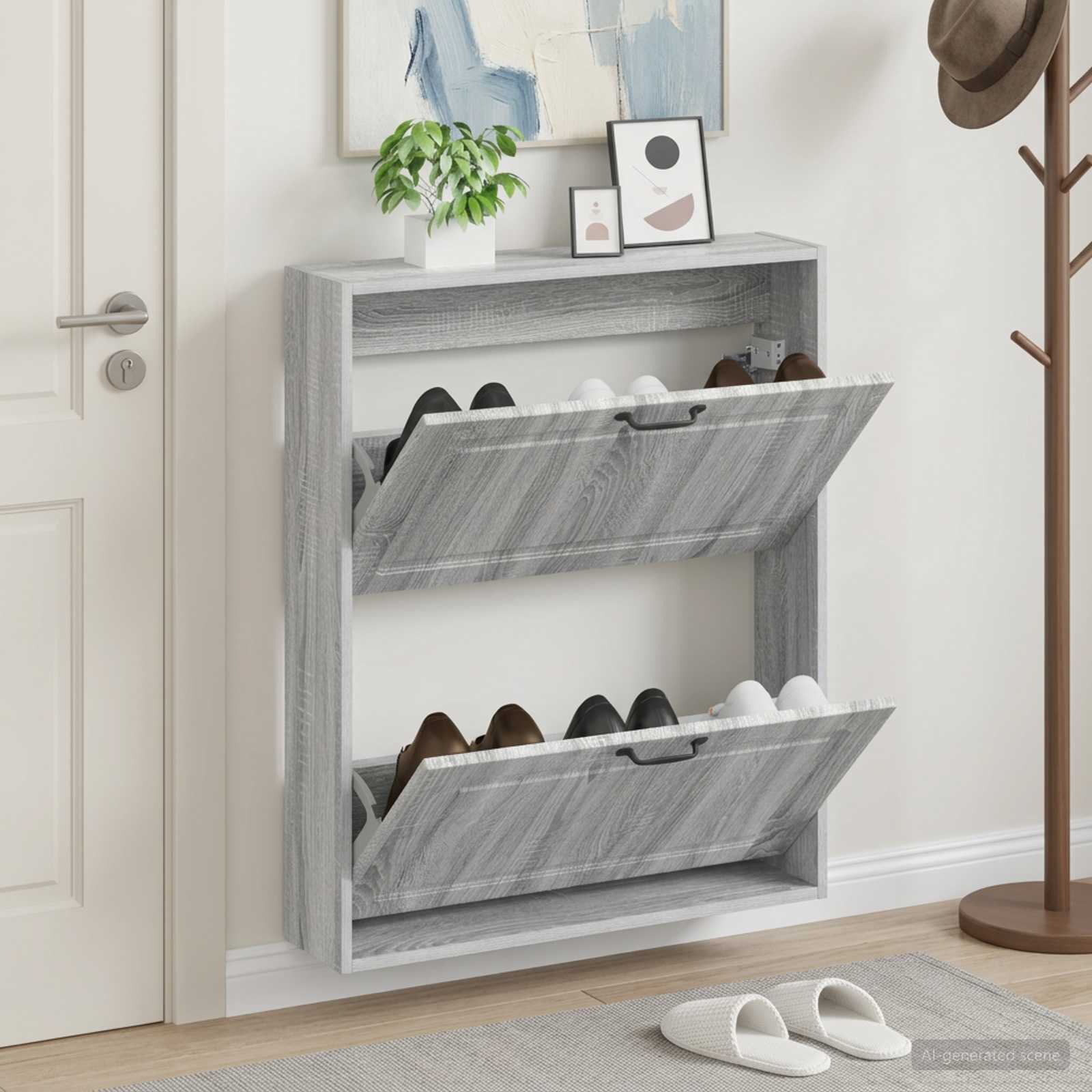 Mobiletto per Scarpe da Muro UTRECHT 71 x 17 x 86 cm