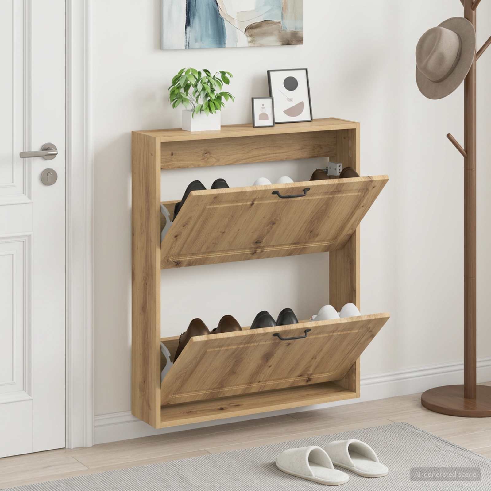 Mobiletto per Scarpe da Muro UTRECHT 71 x 17 x 86 cm