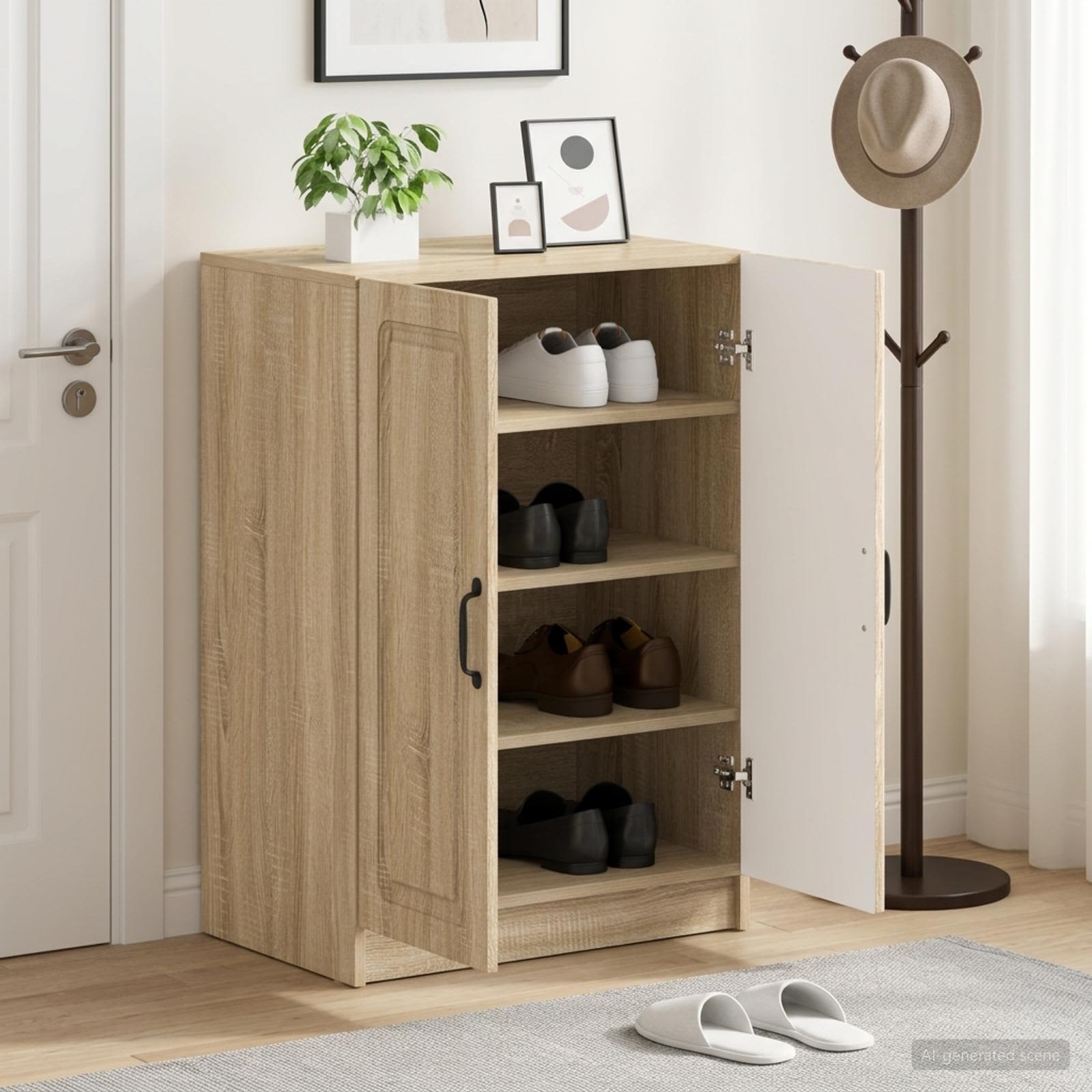 Mobile per scarpe UTRECHT 59,5 x 39,5 x 87 cm Rovere Sonoma