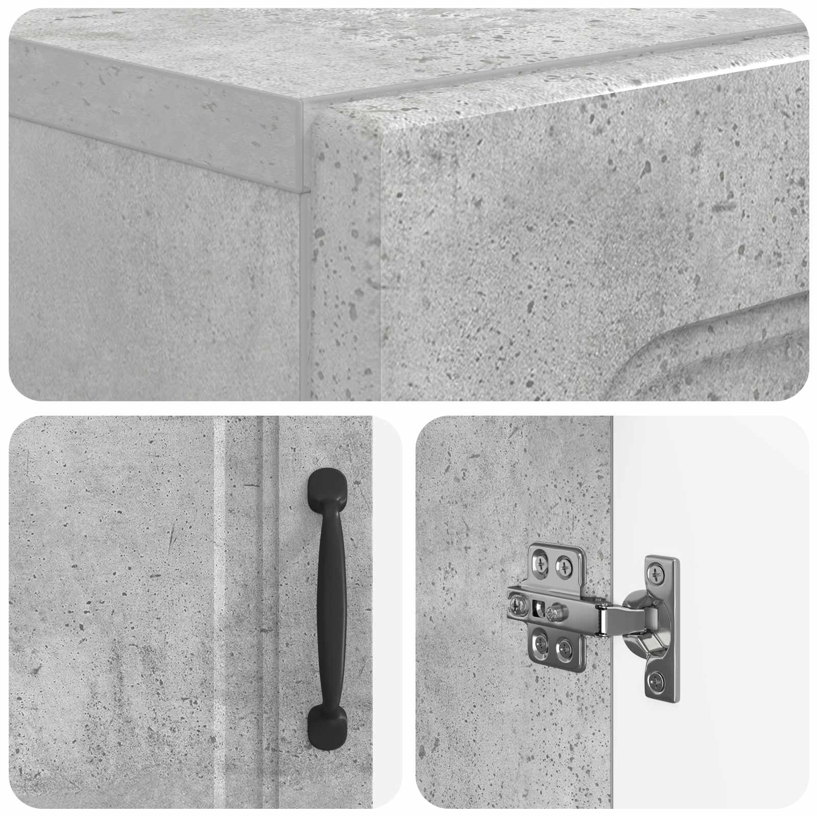 Mobile per scarpe UTRECHT 59,5 x 39,5 x 87 cm Grigio Cemento