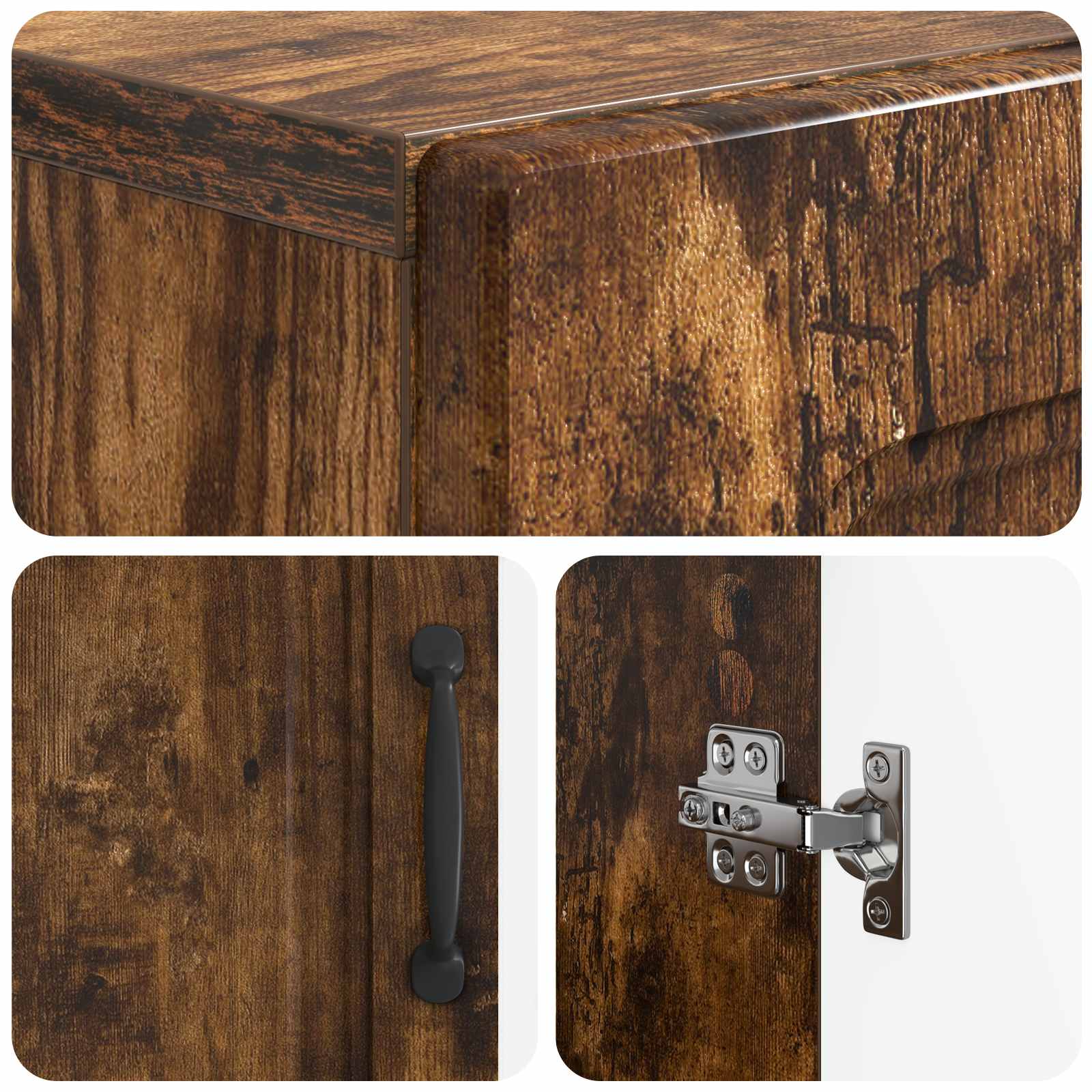 Mobile per scarpe UTRECHT 59,5 x 39,5 x 87 cm Rovere Fumo