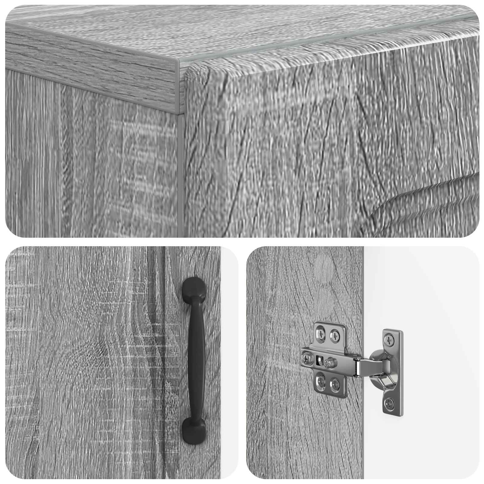Mobile per scarpe UTRECHT 59,5 x 39,5 x 87 cm Sonoma grigio