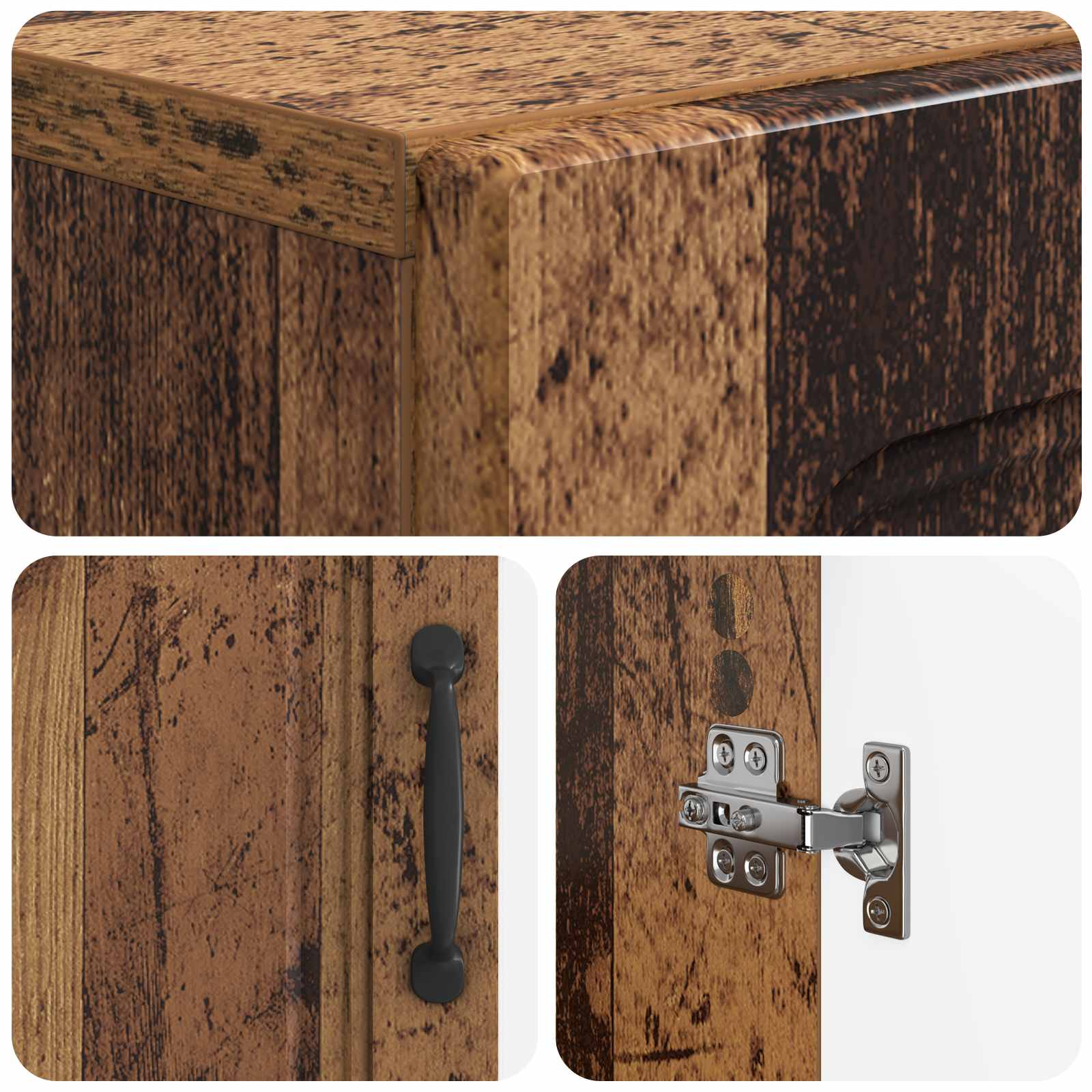 Mobile per scarpe UTRECHT 59,5 x 39,5 x 87 cm Legno antico